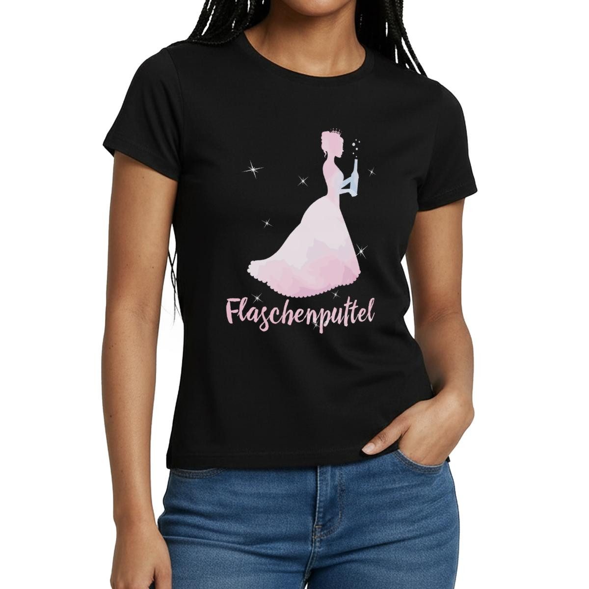 Spreadshirt T-Shirt Flaschenputtel JGA Junggesellinnenabschied Party Frauen T-Shirt (1-tlg)