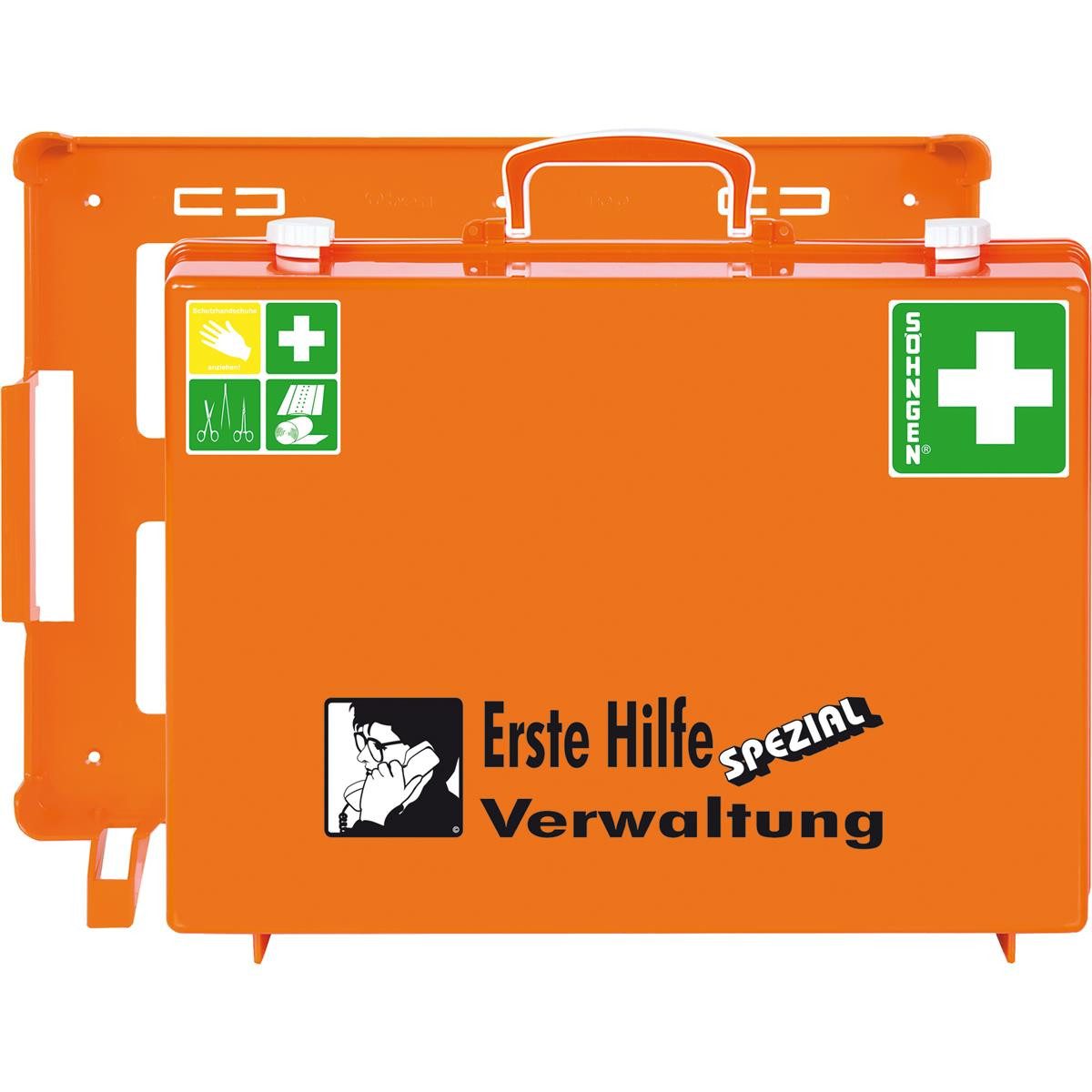 Söhngen Erste-Hilfe-Set SÖHNGEN Erste-Hilfe-Koffer SPEZIAL Verwaltung DIN 13157 orange