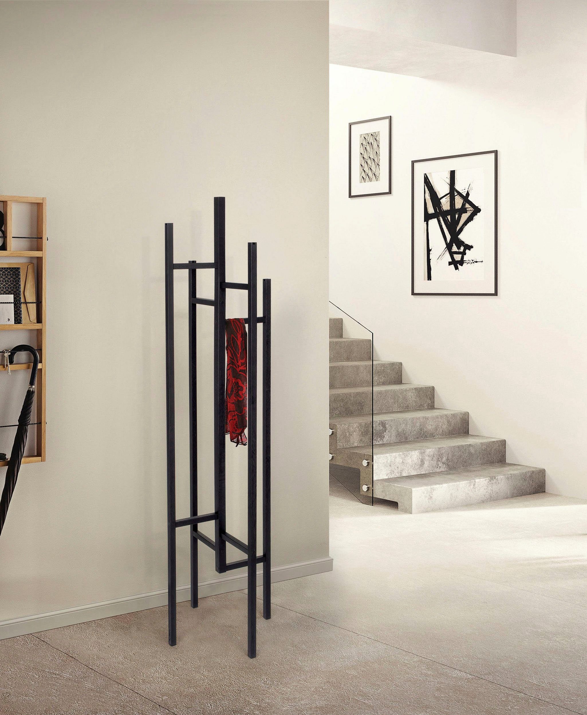 Woodman Вешалки Eigen, im skandinavian Design, aus keilverzinkter massiver Buche, FSC®
