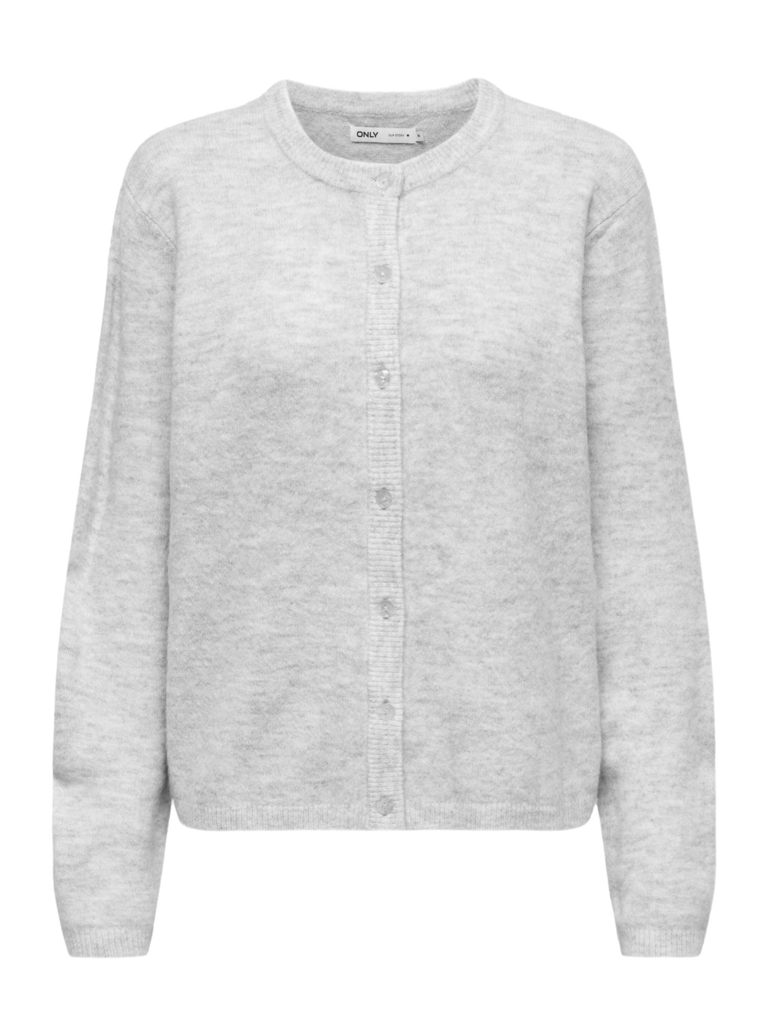 ONLY Kurzjacke 2026 8_PRESPRING grau,Casual,Polyacryl,Meliert,Rundhals,Lang,Regular Fit