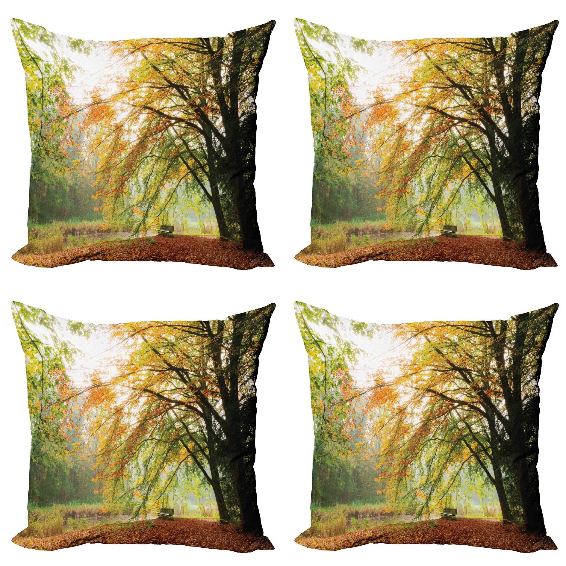 Abakuhaus Kissenbezüge Modern Accent Doppelseitiger Digitaldruck, (4 Stück), Fallen Herbst-Wald Friedensansicht. Reduzierter Preis € 18,99. Unverbindliche Preisempfehlung € 24,99