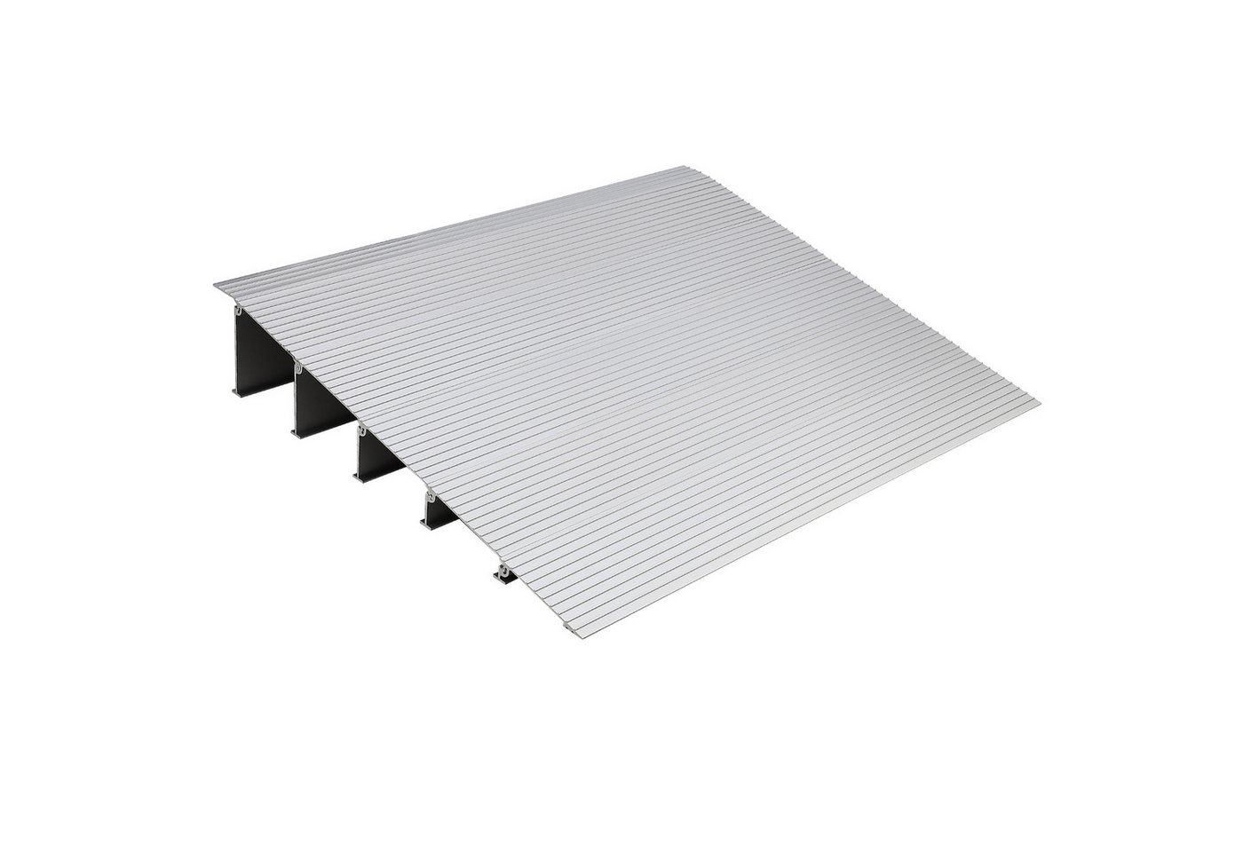 GarveeMore Auffahrrampe 5-teilige modulare Aluminium-Schwellenrampe bis 317kg Traglast (5-St), rutschfest wetterfest, mobil für Rollstuhl & Scooter