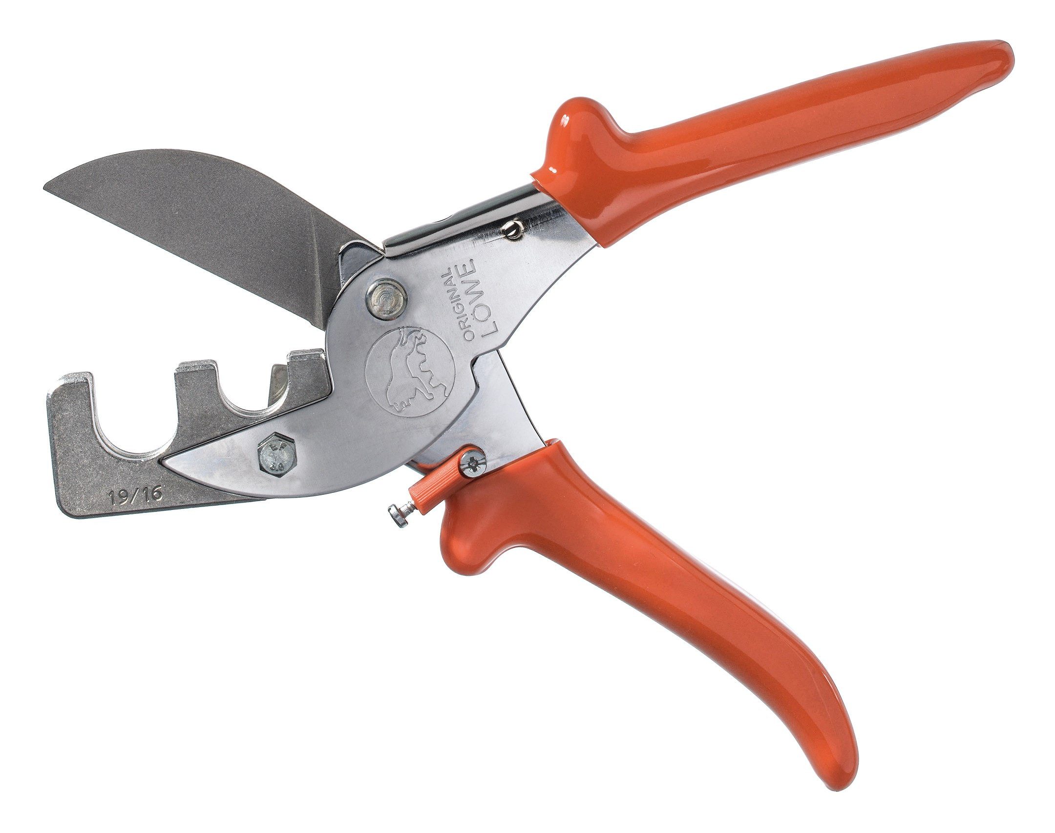 Original LÖWE Gehrungsschere, Kunststoffrohrschere 215 mm