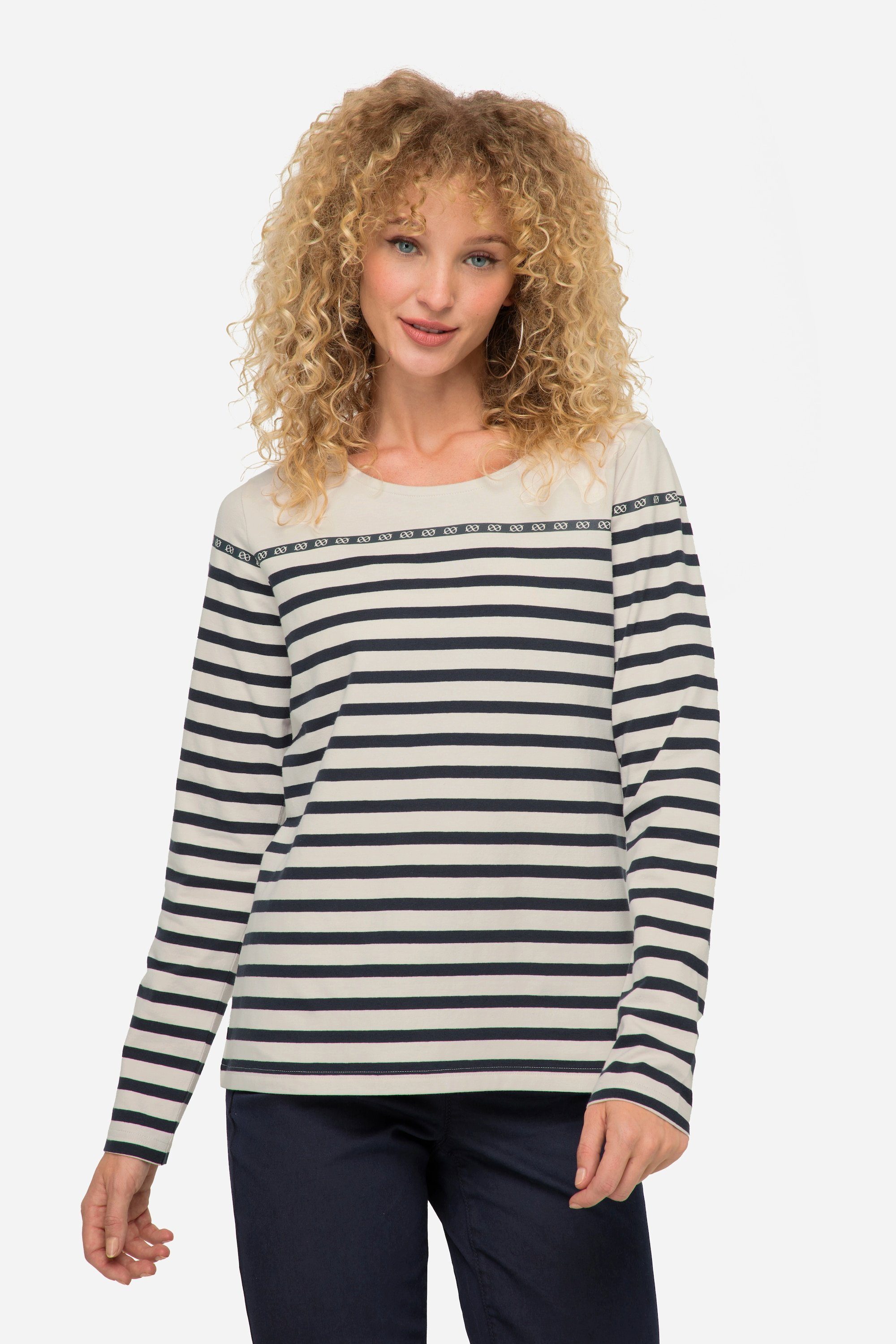 Laurasøn T-Shirt Ringelshirt Regular Fit Rundhals günstig online kaufen
