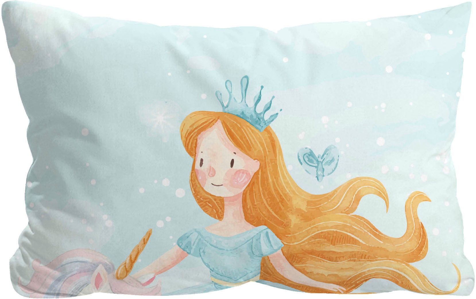 Biberna Kinderbettwäsche 0004524 Prinzessin, Einhorn, Feinbiber, 2 teilig, wohlig warm + weich, pflegeleicht, 100% Baumwolle, Reißverschluss – Bild 5 von 5