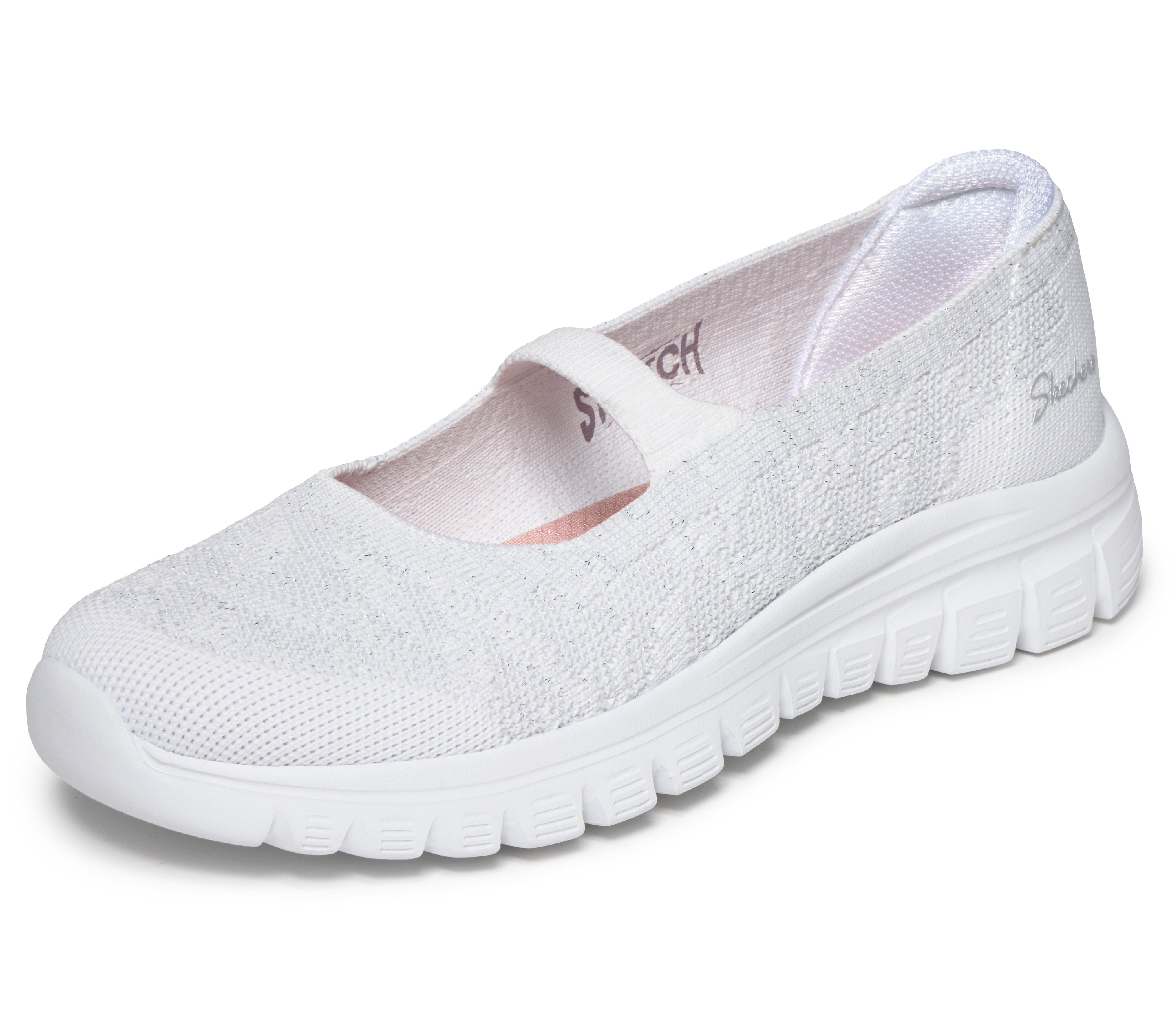 Skechers GRACEFUL Ballerina Freizeitschuh, Schlupfschuh, Slipper mit Stretch-Fit