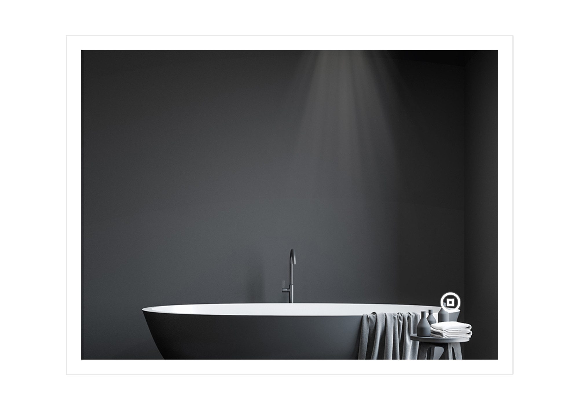 Badspiegel 4-In-1 LED Spiegel Bad Neutral/Kalt/Warmweiß Dimmbar