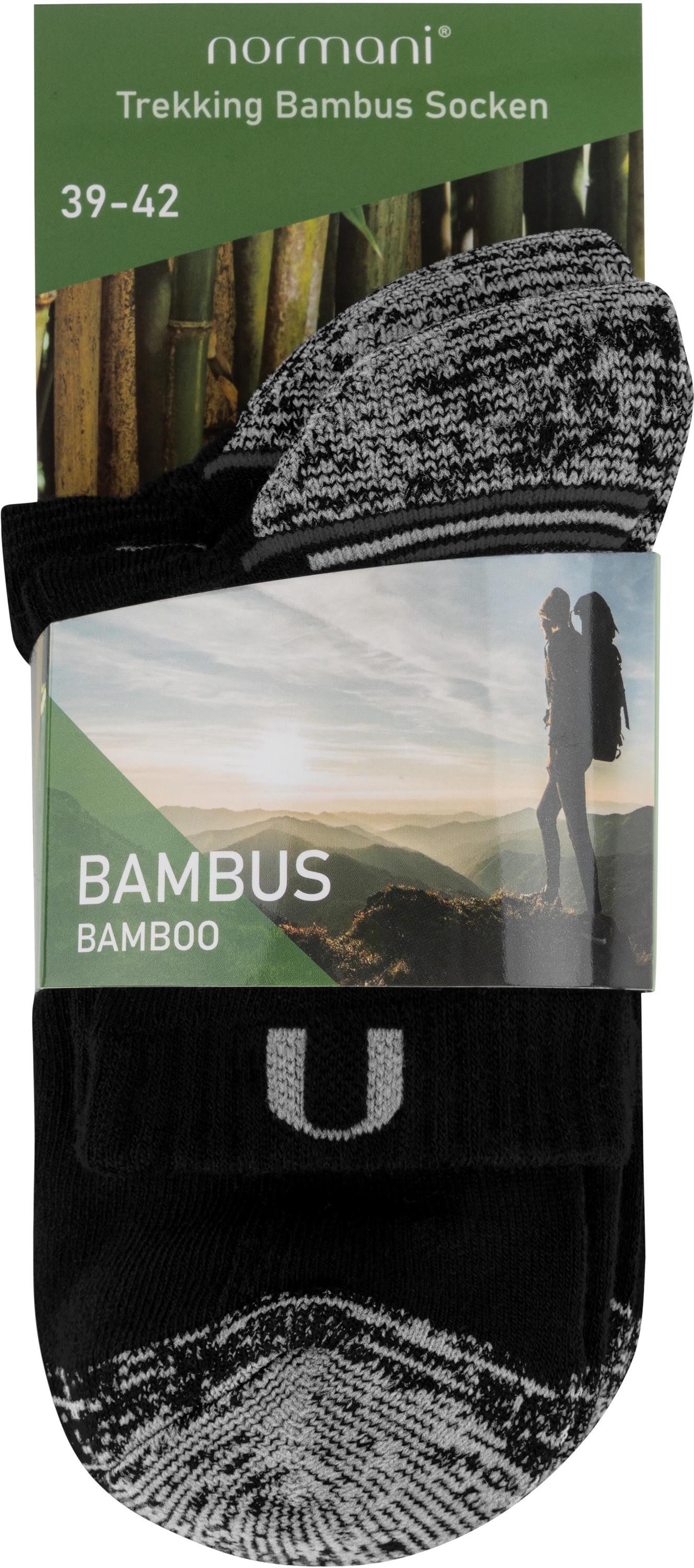 normani Basicsocken 6 Frottee Trekking Viskose Kurzschaftsocken (Set, 3 Paar) seidenweich durch Viskose – Bild 5 von 5