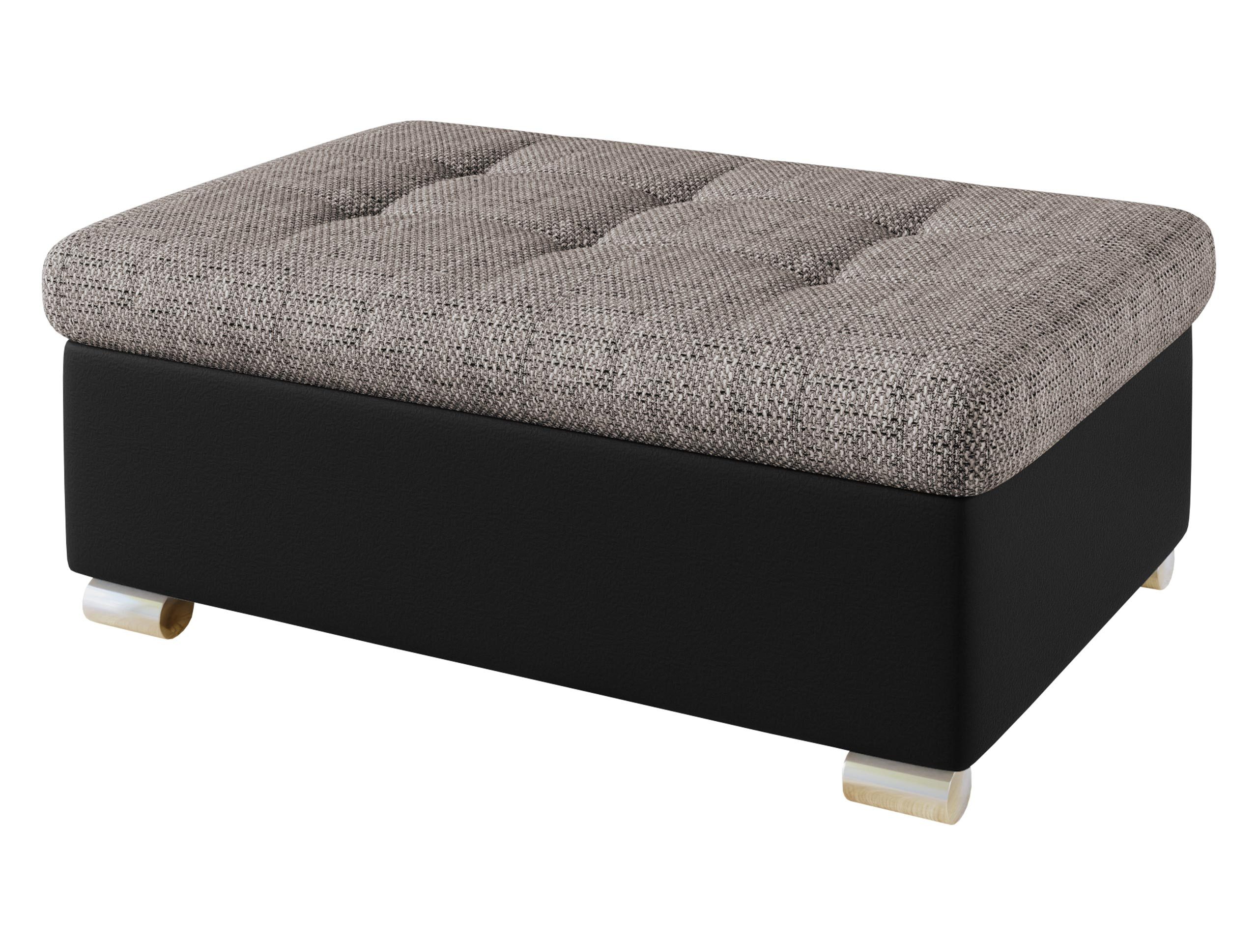 MIRJAN24 Polsterhocker Niko Groß, Silber Füße, 96x70x41 cm günstig online kaufen