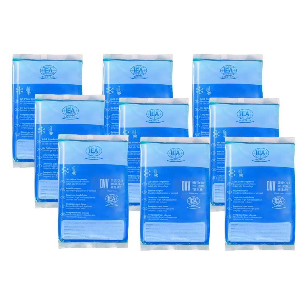 IEA Medical Kalt-Warm-Kompresse IEA Medical Kalt Warm Kompresse - 12x20cm - 9er Box, 9-tlg., 12x20 cm, Gel-Kühlpad, Kühlpack: Kalt/Warm für Alltag & Verletzungen