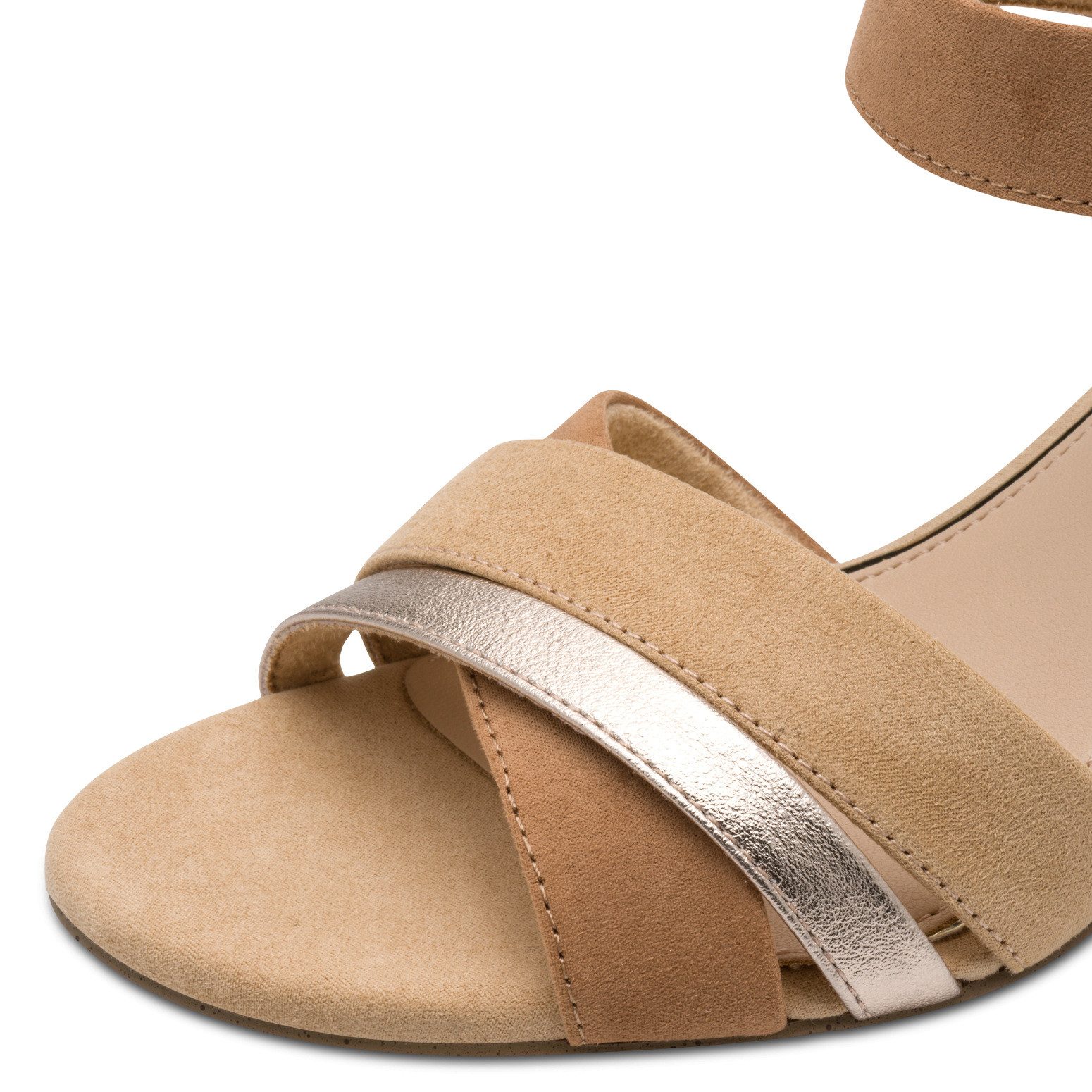 MARCO TOZZI Sandalette, Blockabsatz, Riemchensandale mit Feel Me-Ausstattung