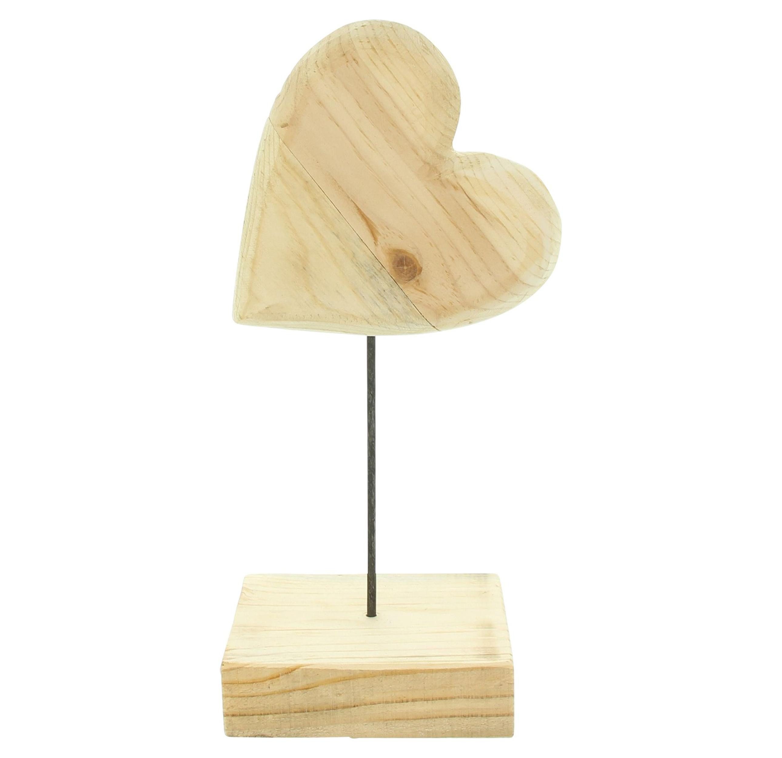 Dekoobjekt Herz "Wood"