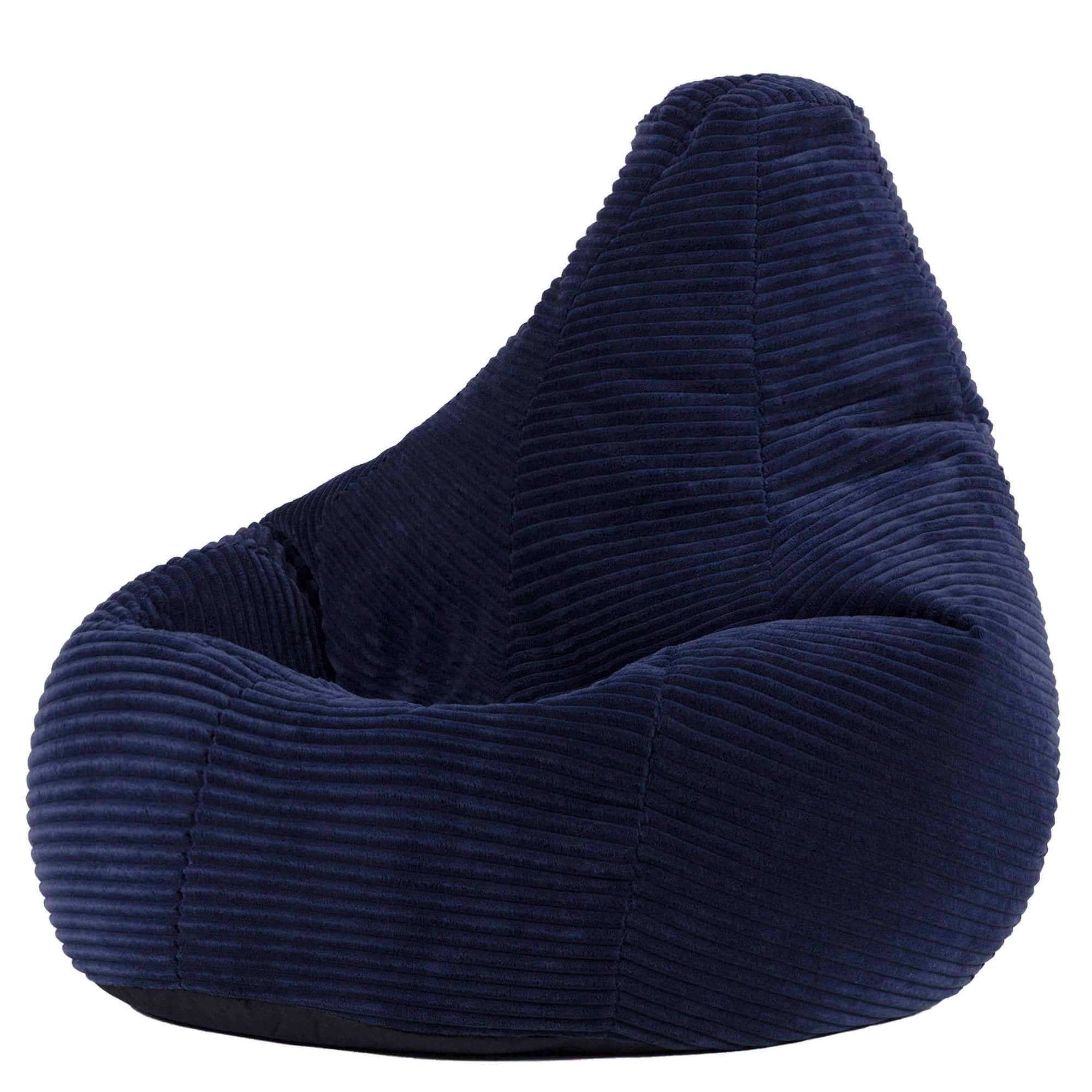 icon Sitzsack Kinder Sessel aus Cord Flauschig „Dalton", 69x59x65cm, Made in Germany, für Kinderzimmer, mit Füllung