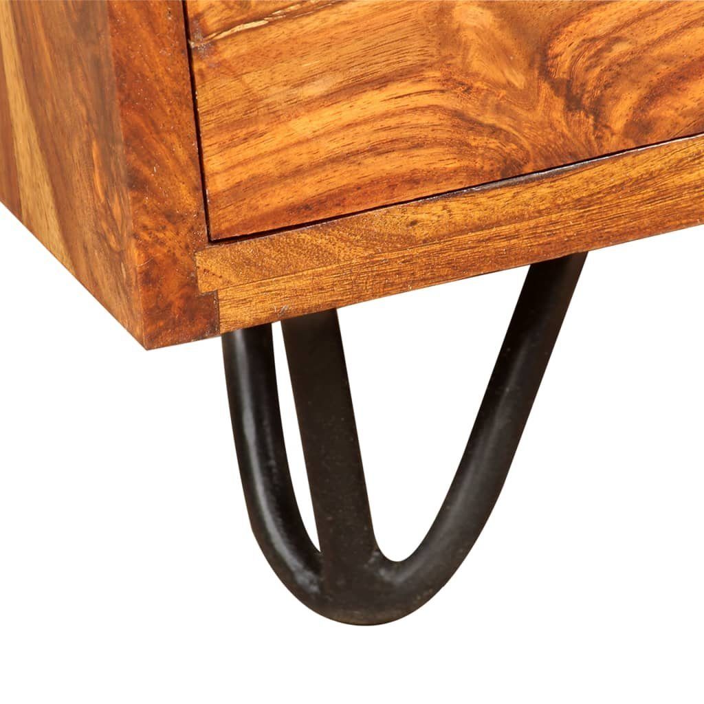 Massivholz vidaXL Schrank Schreibtisch 1 mit 1 Schublade Schreibtisch und