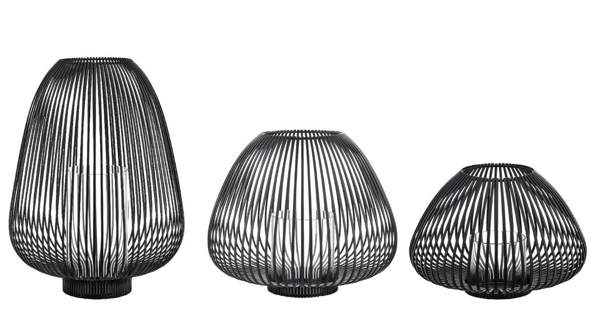 blomus Windlicht LYVA Laterne black Set3