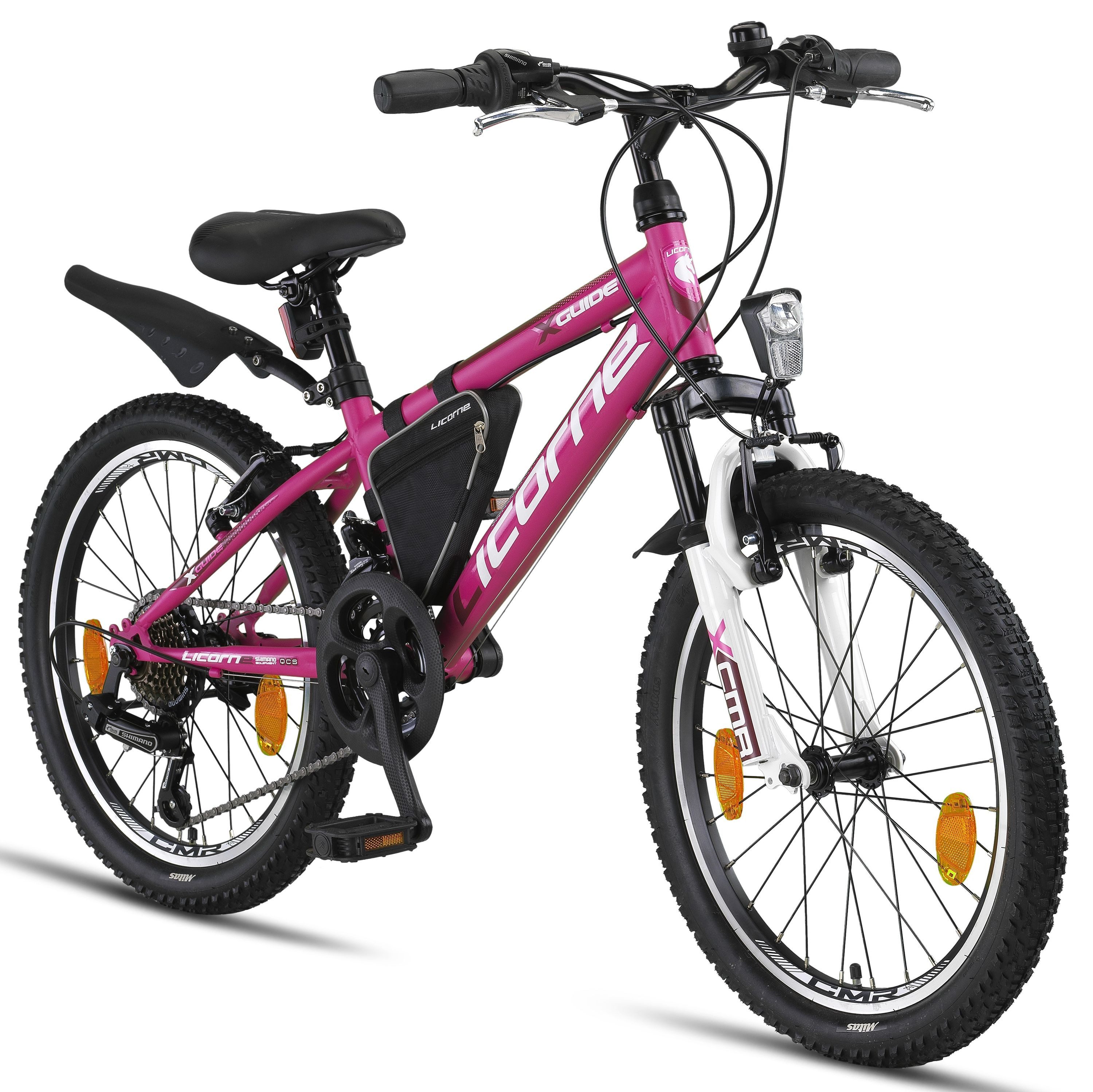 Mountainbike Licorne Bike Guide Premium Mountainbike in 20, 24, 26 Zoll - Fahrrad