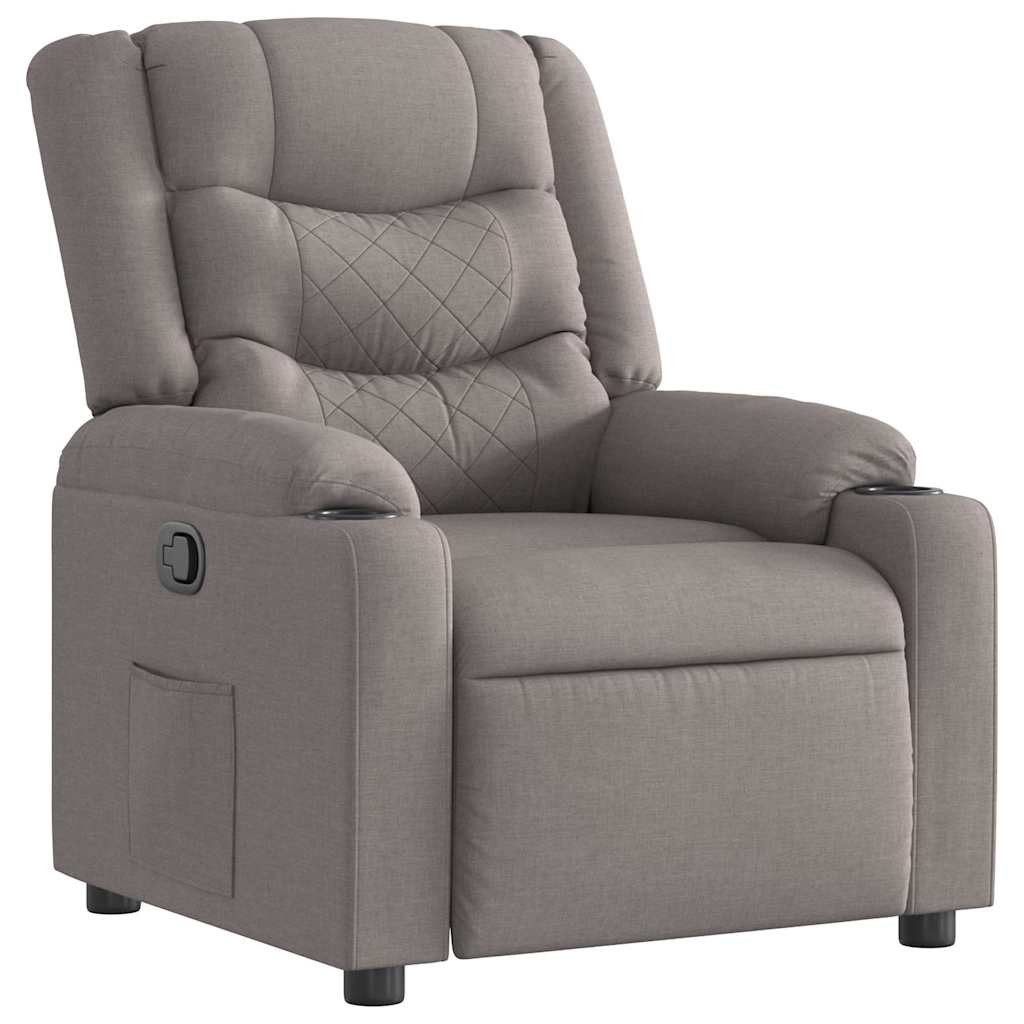vidaXL Sessel Relaxsessel Taupe Stoff (1-St) günstig online kaufen