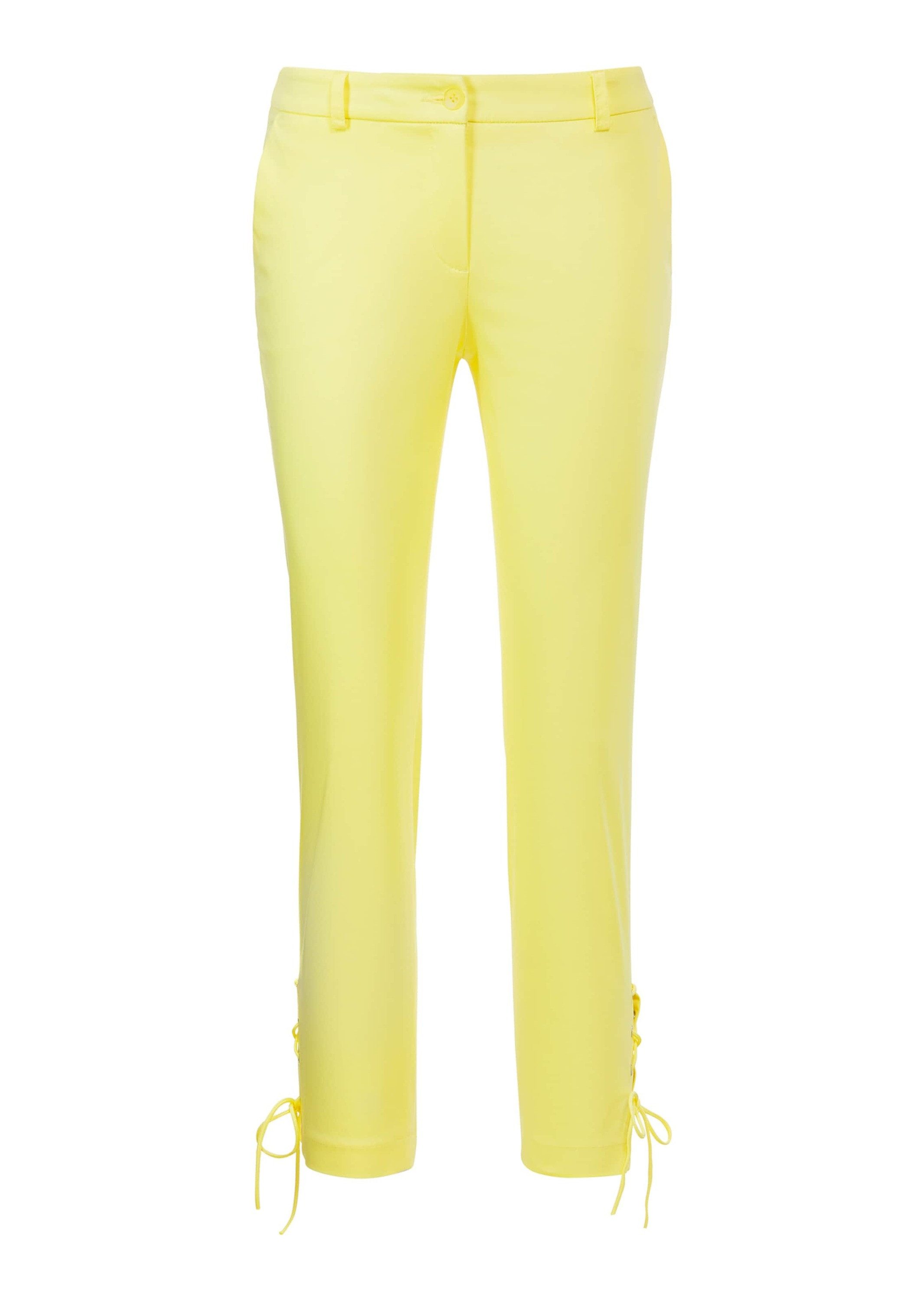 Stoffhose Sommerhose mit Schnürung am Bein