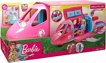 Barbie Puppen Fahrzeug GDG76 Dream Plane Barbie Flugzeug Zubehör bewegliche Räder ohn Puppe, (Anziehpuppe, Barbiehaus, ab 3 Jahren, mit Zubehör), The Movie, Spielpuppen, Spielpuppe Barbie, Haus