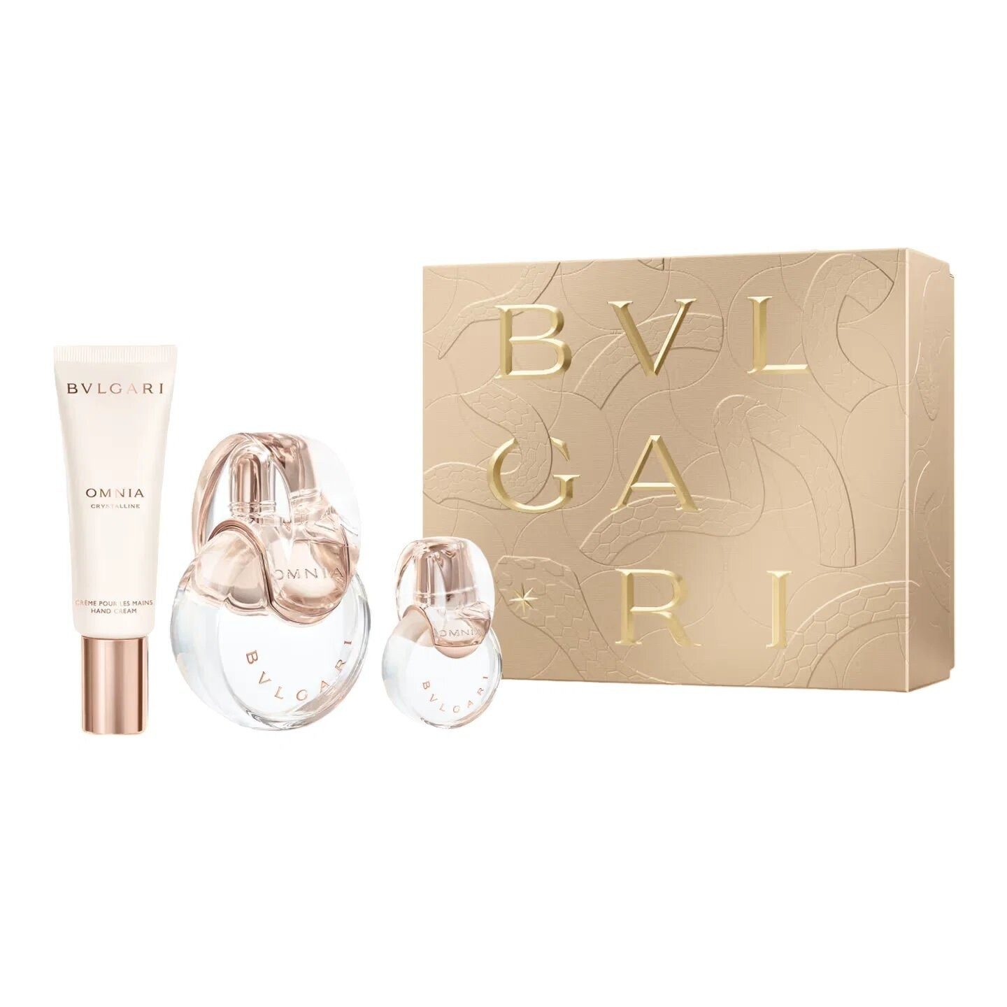 BVLGARI Duft-Set Bulgari Omnia Crystaline 100 Edt+15+Hand