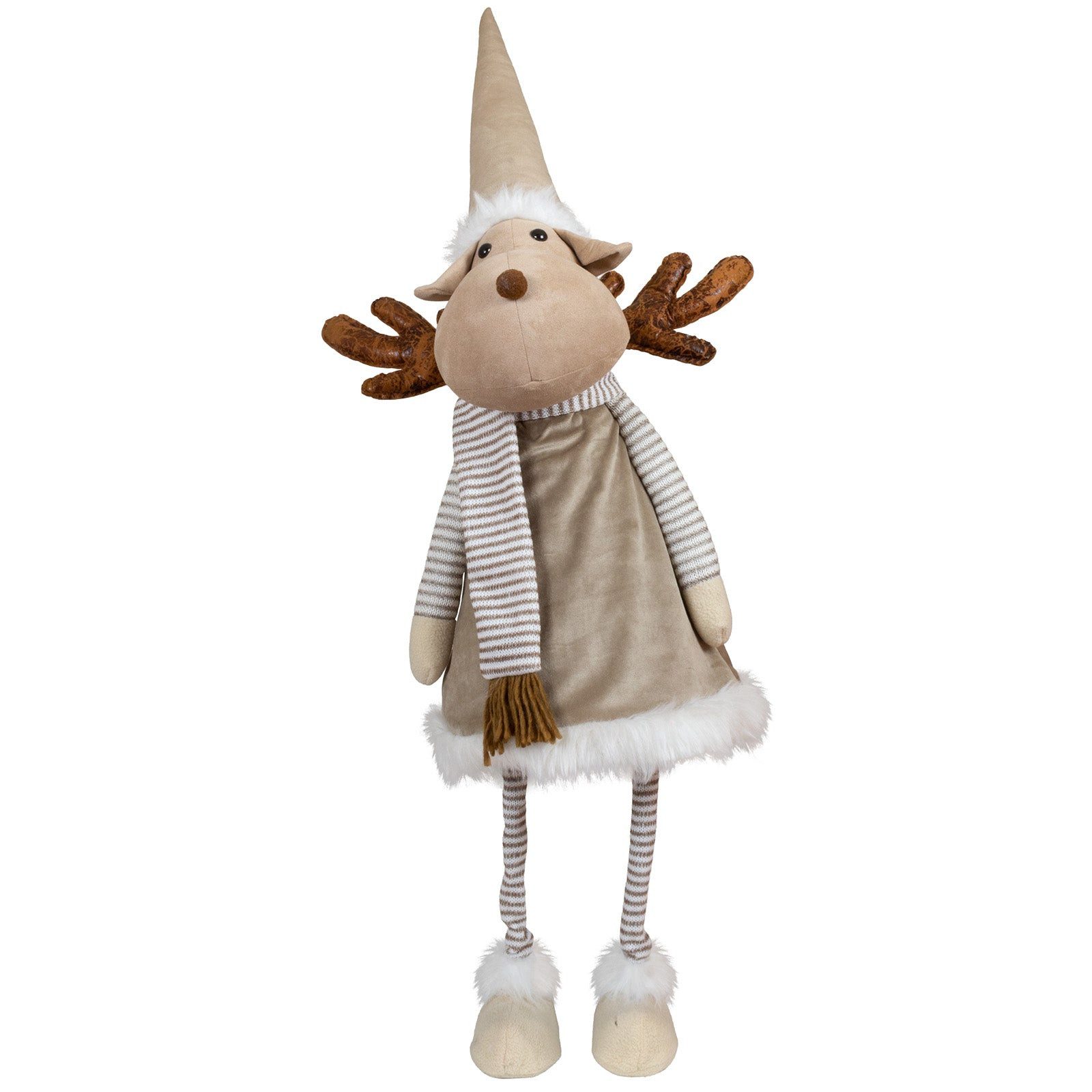 Christmas Paradise Weihnachtsfigur XL Elch 75 cm (100 cm) (Rentier, 1 St., wackelt), Wackelfigur, beige