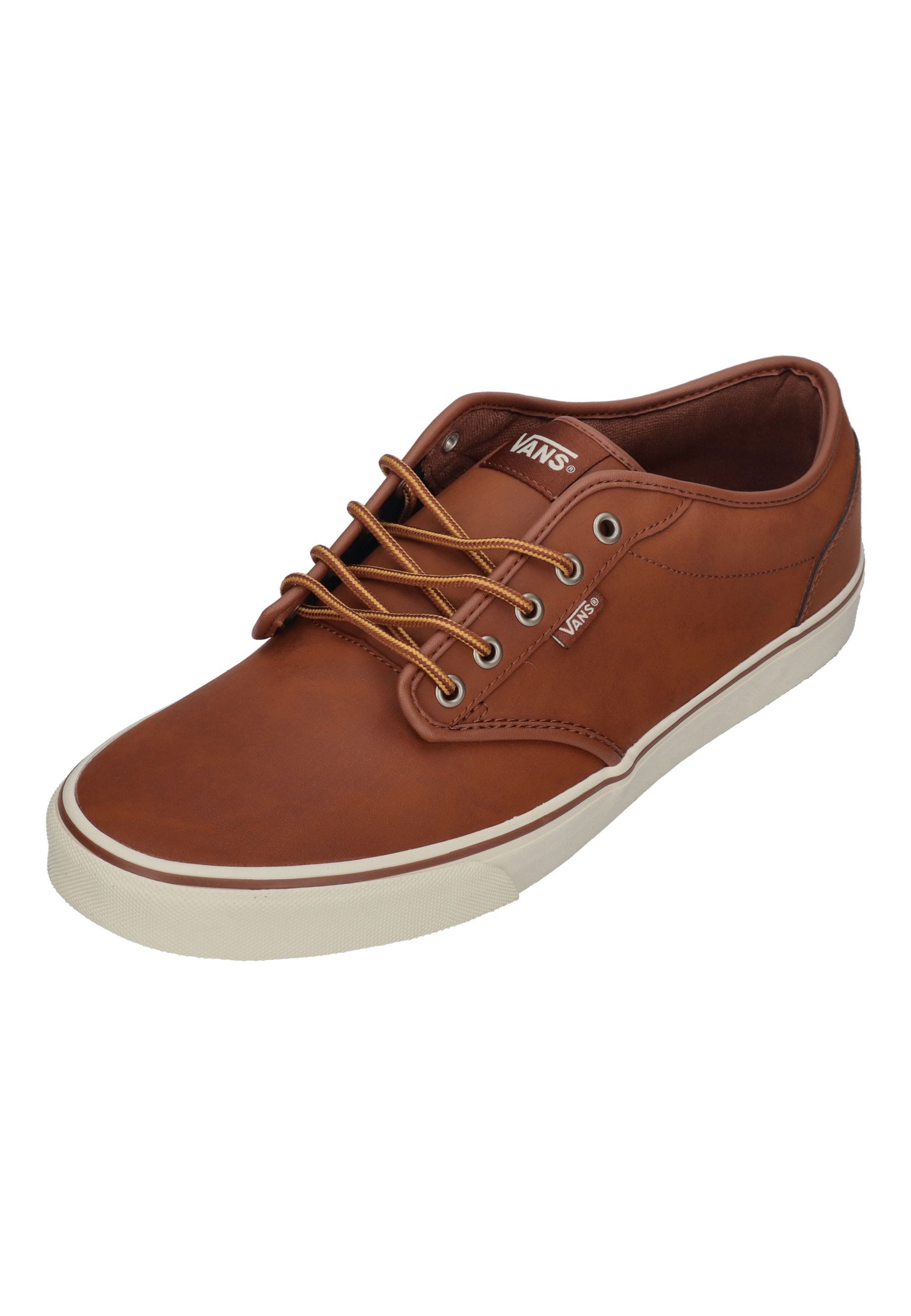 Vans ATWOOD Leather Skateschuh Brown Marshmallow