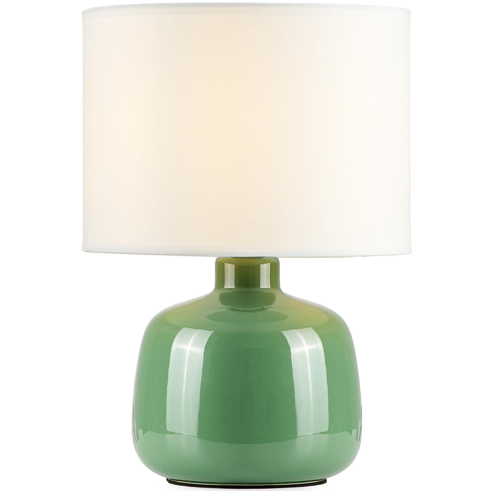 Keramiksockel Dekor, Passt STIVUS Leuchtmittel, Tischleuchte, Tischlampe Tischleuchte grün Konsimo jedem ohne zu