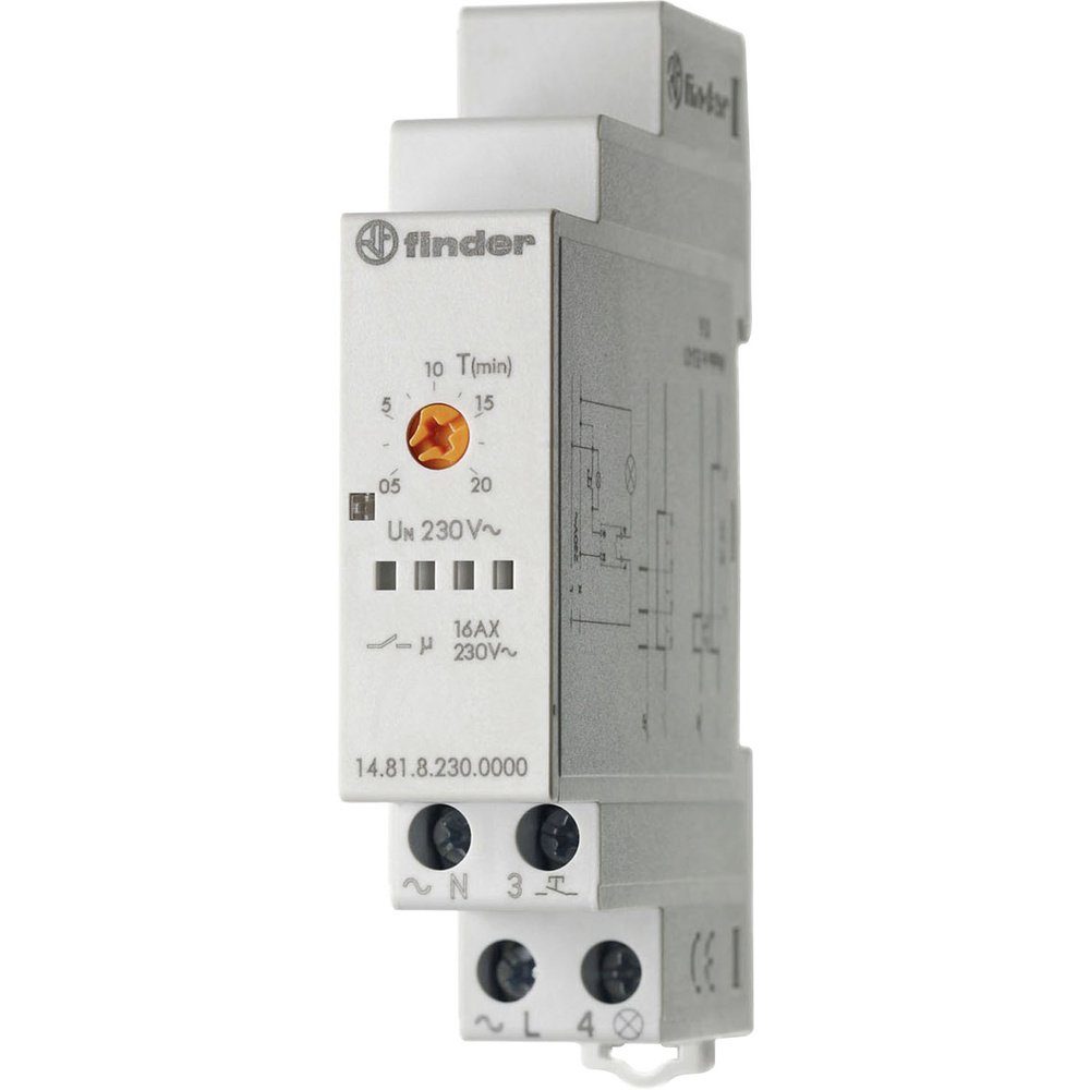 finder Lichtschalter Finder 14.81.8.230.0000 Treppenlichtzeitschalter Hutschiene 230 V/AC