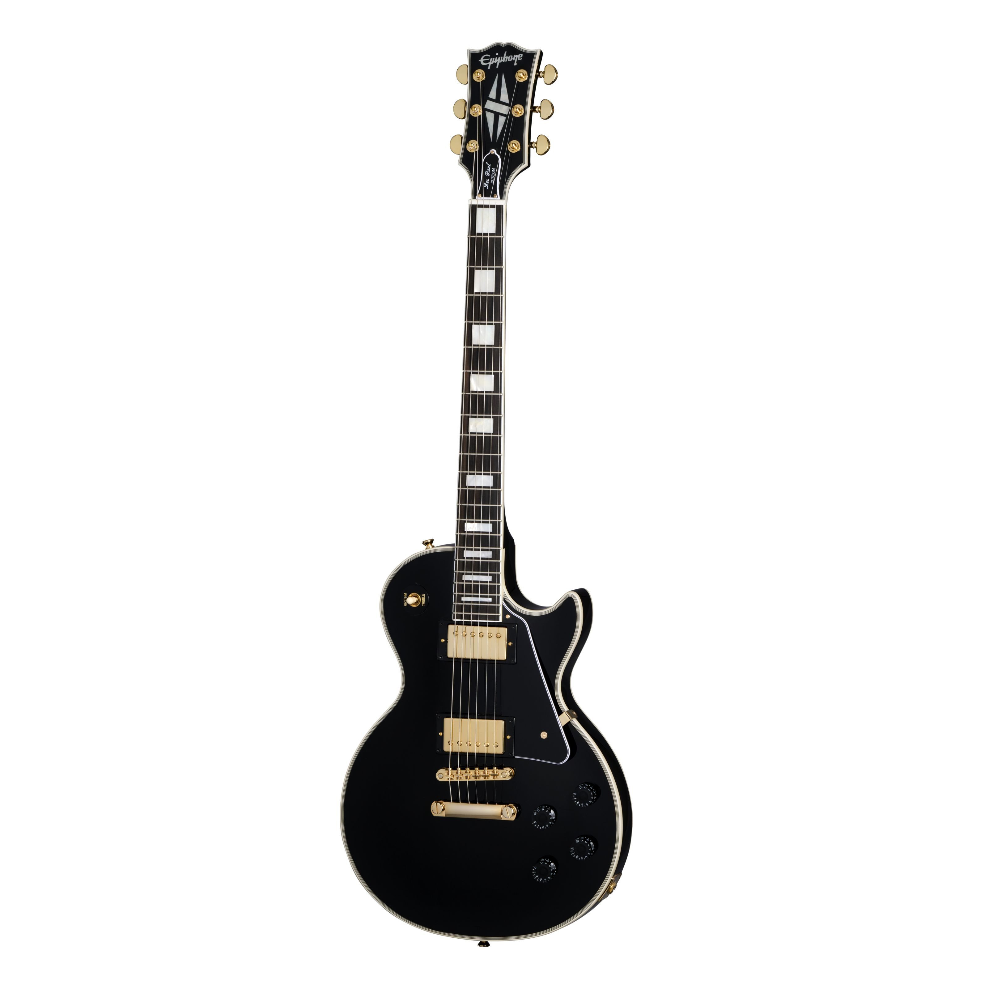 Epiphone E-Gitarre, Электрогитары, Single Cut Modelle, Les Paul Custom Ebony - Single Cut E-Gitarre