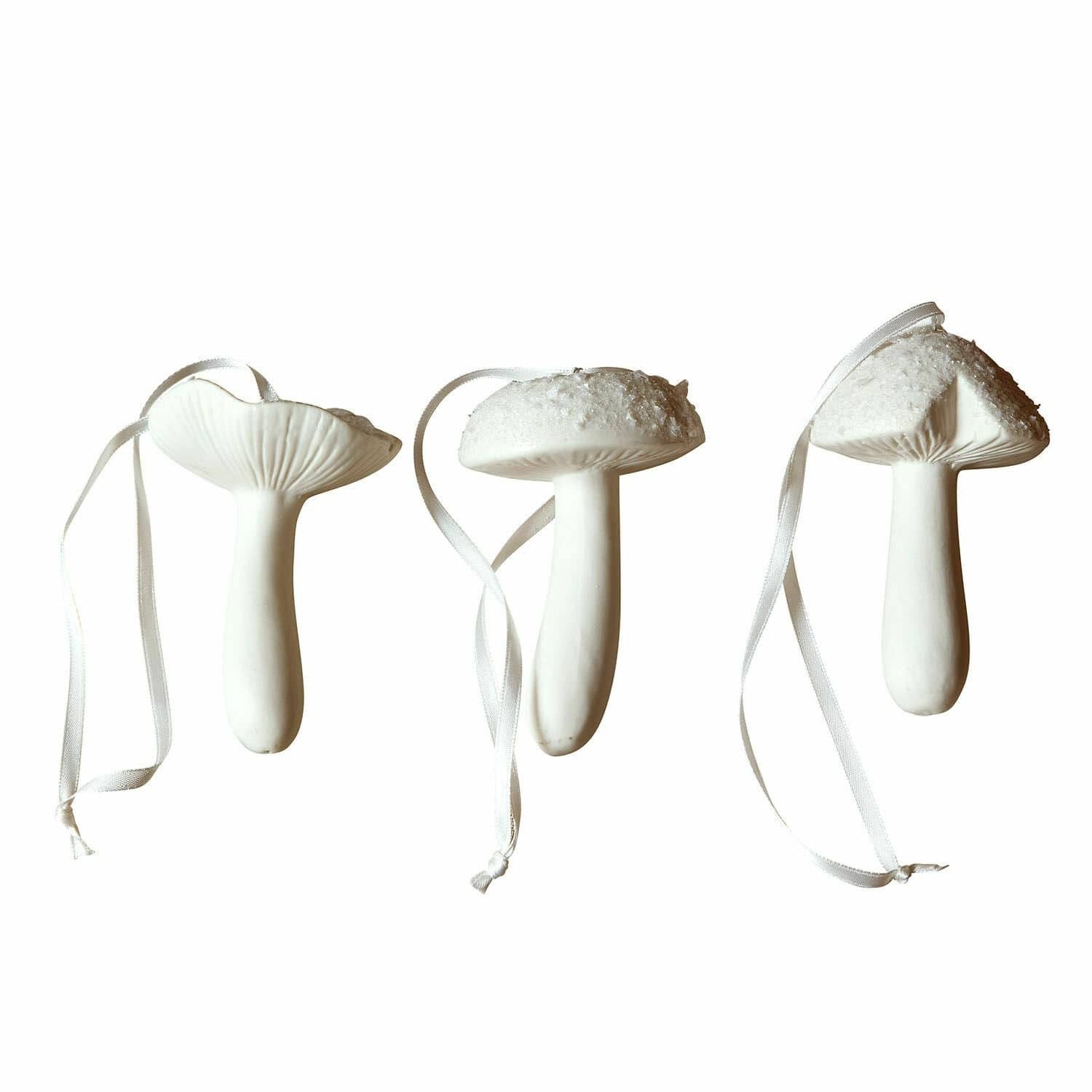 Mirabeau Weihnachtsfigur Deko-Pilz 3er Set Qilexor weiß (3er Set, 3er Set)