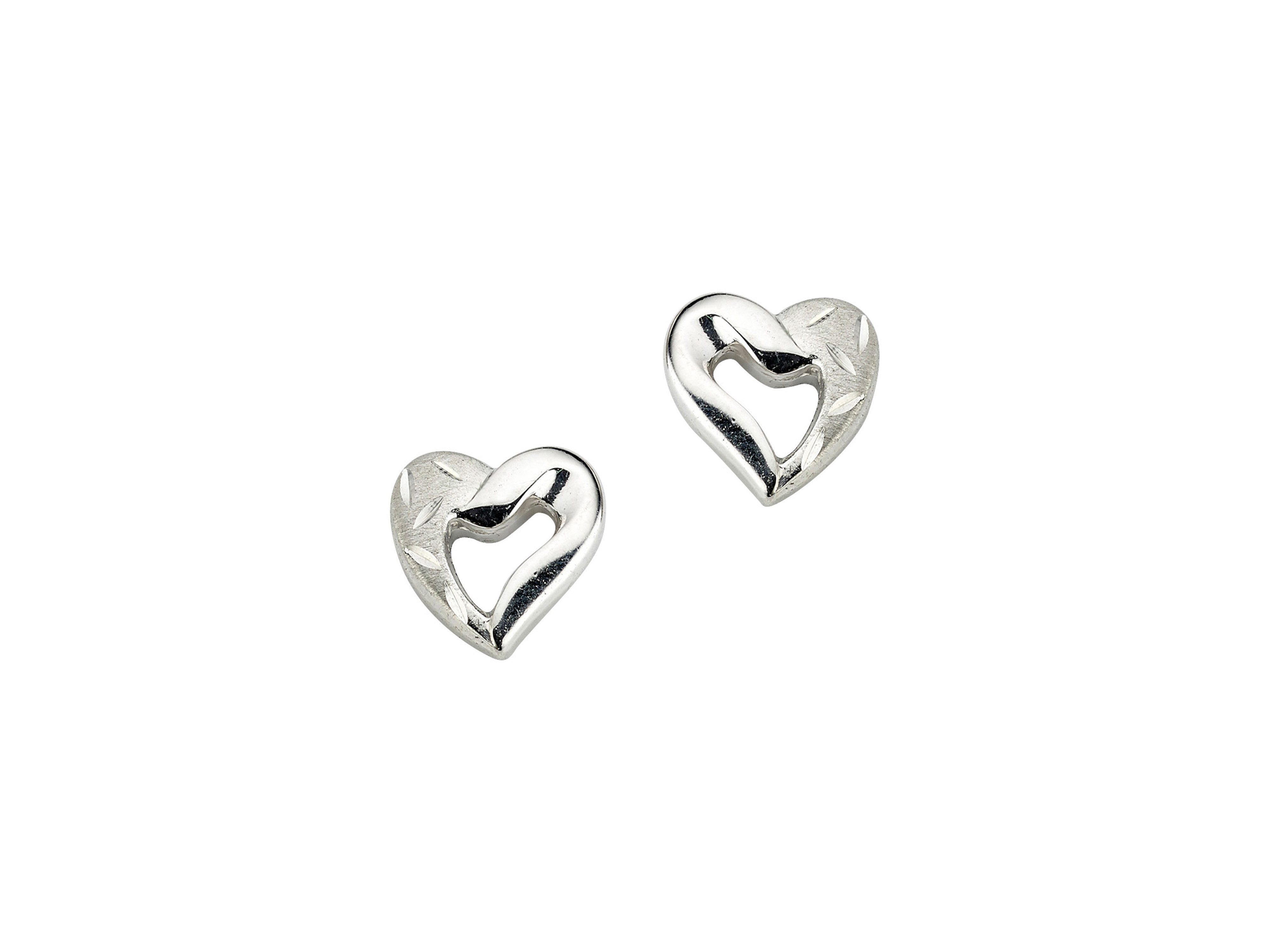 Paar Ohrstecker Schmuck Geschenk Silber 925 Ohrschmuck Ohrringe Herz
