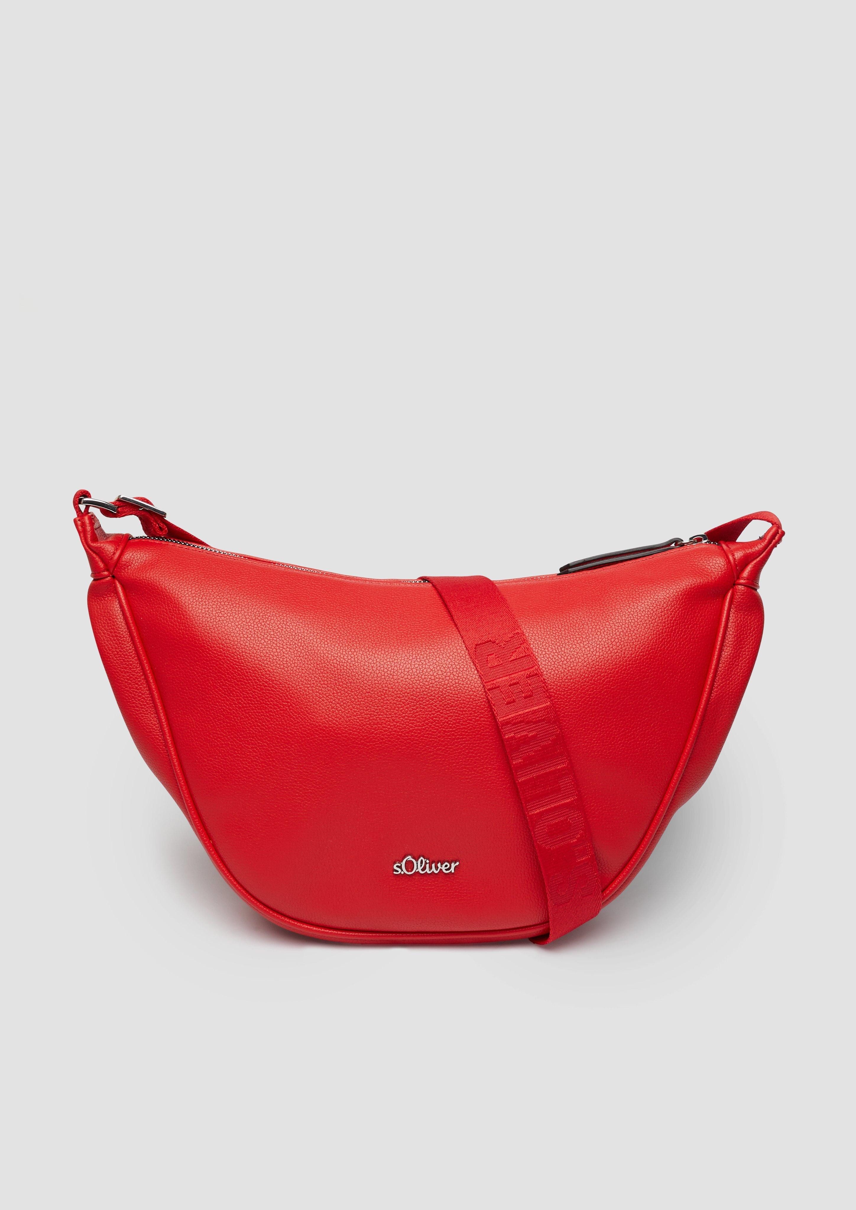 s.Oliver Tragetasche Schultertasche mit Logo auf dem längenverstellbaren Schultergurt, Logo