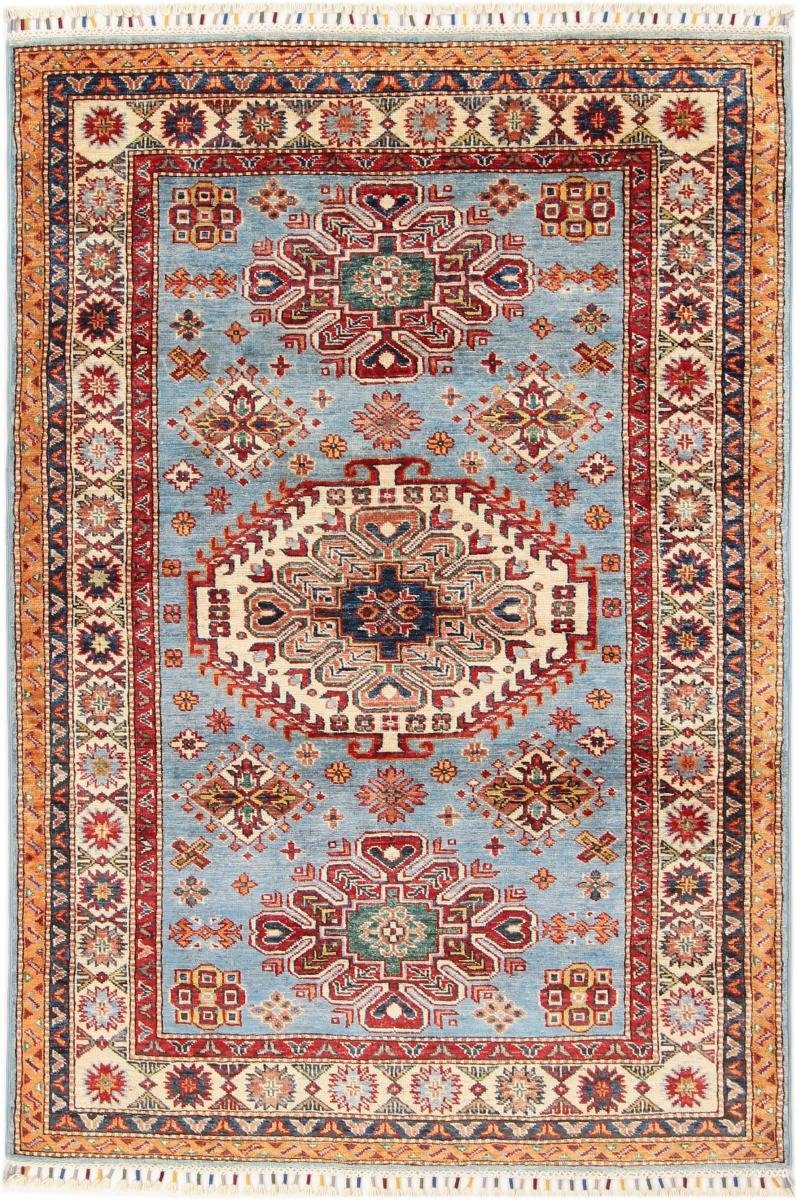 Orientteppich Kazak 125x182 Handgeknüpfter Nain Trading, rechteckig, Höhe: Orientteppich, 5 mm
