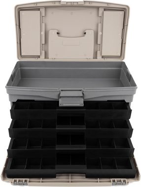normani Angelkoffer Angelbox „Nerja“, Angeltasche Gerätekasten mit Tragefunktion und Tackle-Boxen