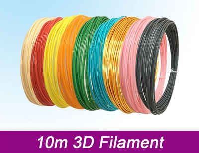 TPFNet 3d принтер-Stift PLA-Filament für 3D Принтери Stift - 3D-Malerei - Kinderspielzeug, DIY-Geschenk für Kinder - Farb PLA Filament Gold Seide - 10m