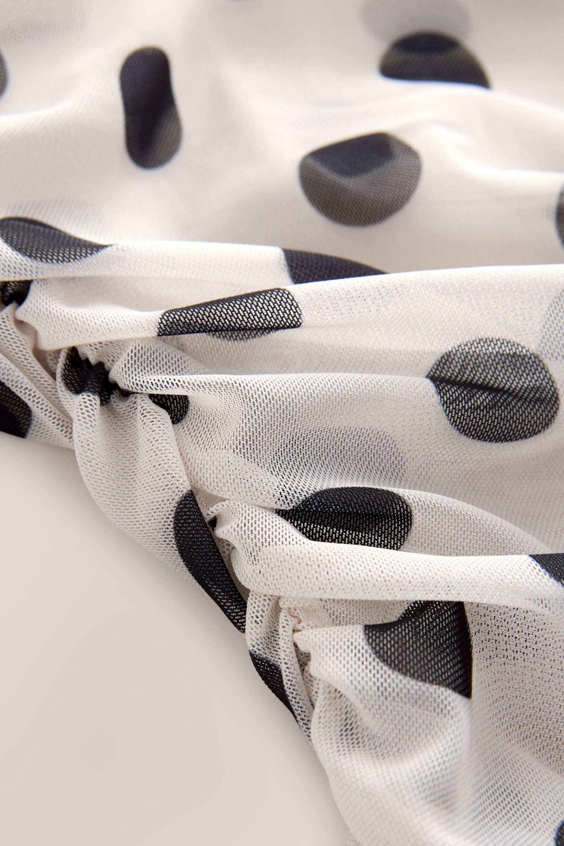 Next Blusenshirt Kew Collection Langarmoberteil mit Mesh und Print (1-tlg)