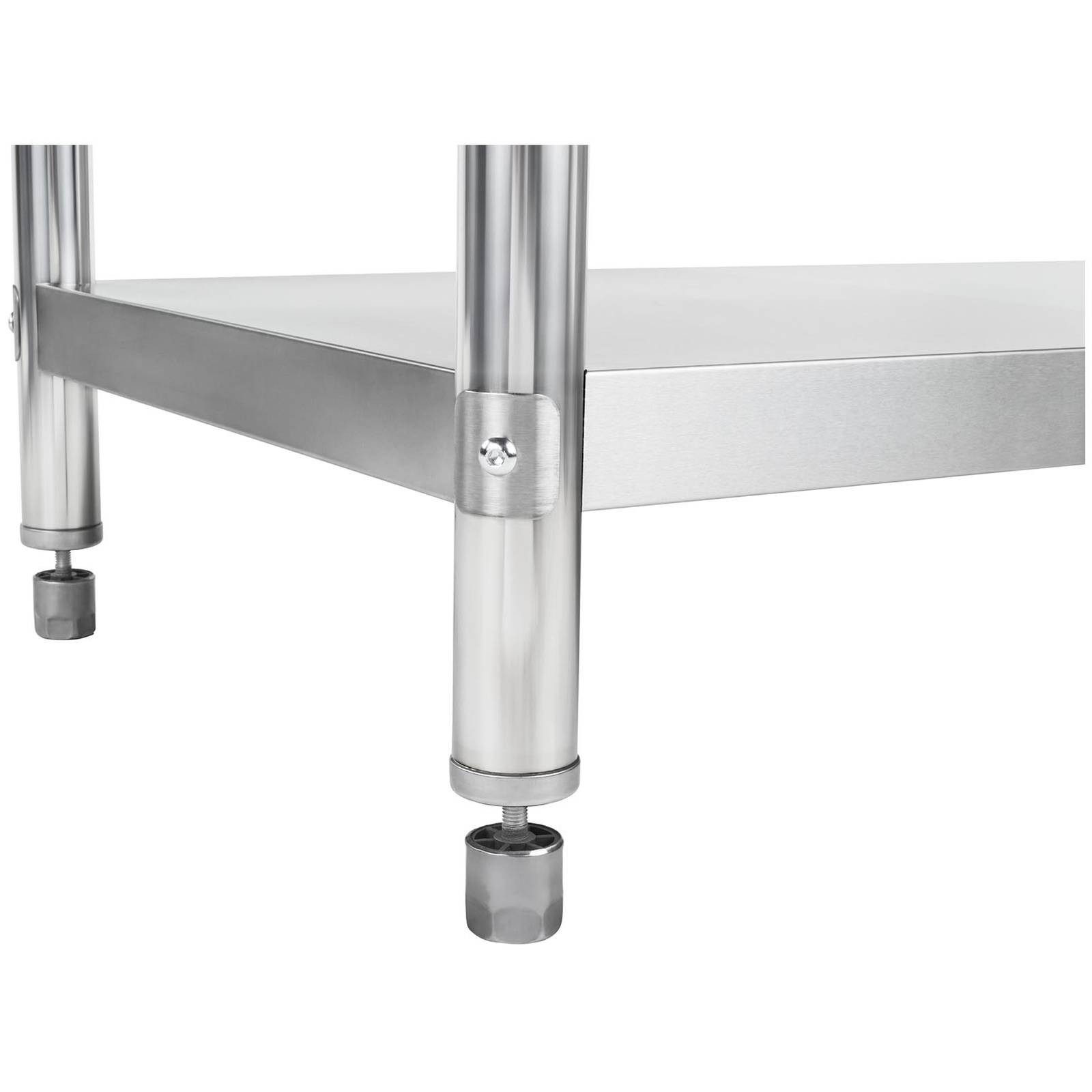 Royal Catering Arbeitstisch 100 x 70 cm Gastro Küchentisch Aus Edelstahl Mit Aufkantung Tisch, verschiedene Größen – Bild 5 von 5