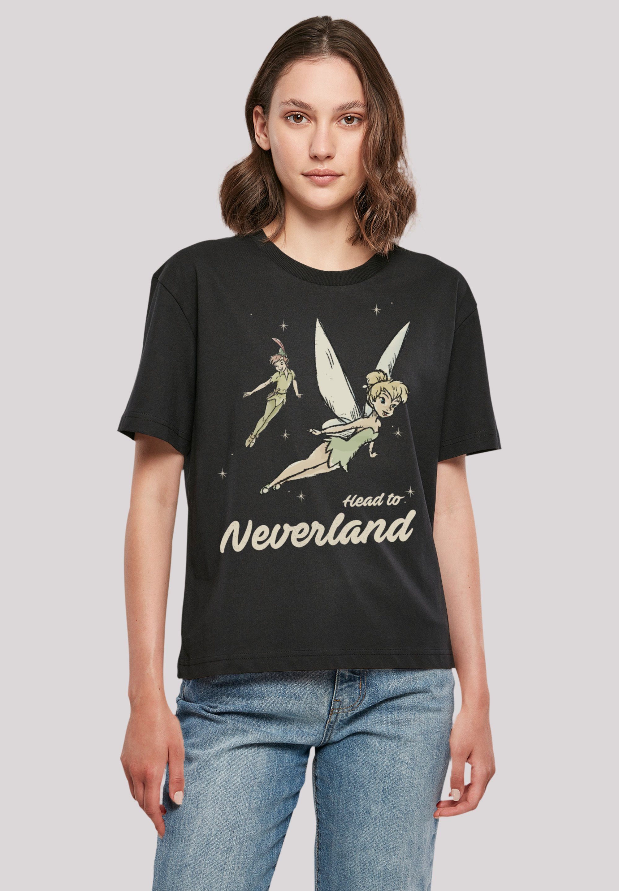 und Premium vielseitig kombinierbar Qualität, F4NT4STIC Neverland Peter Pan Komfortabel Disney To Head T-Shirt