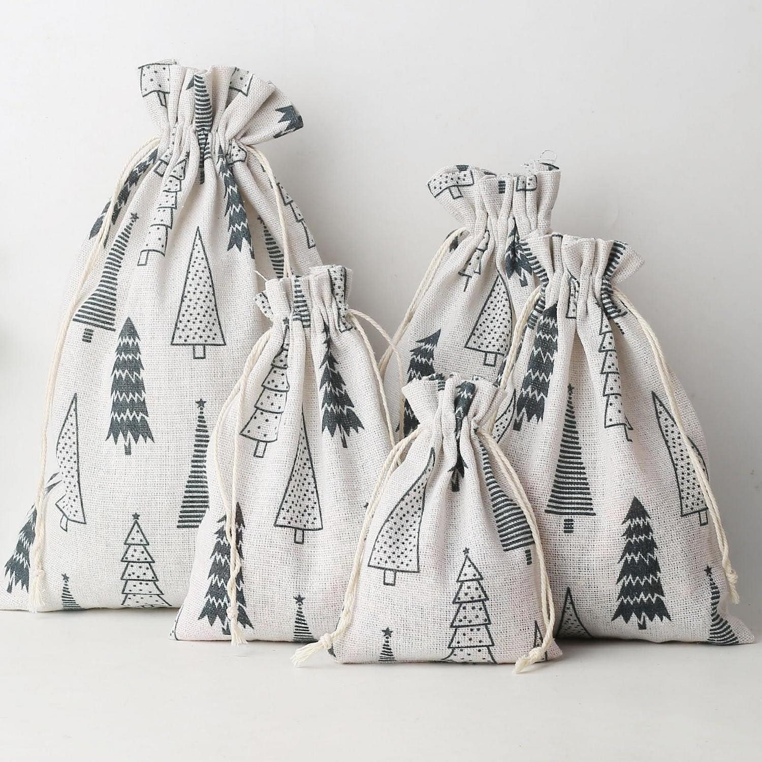 LuxusKollektion befüllbarer Adventskalender Jutesäckchen Adventskalender 10x14cm 25St.