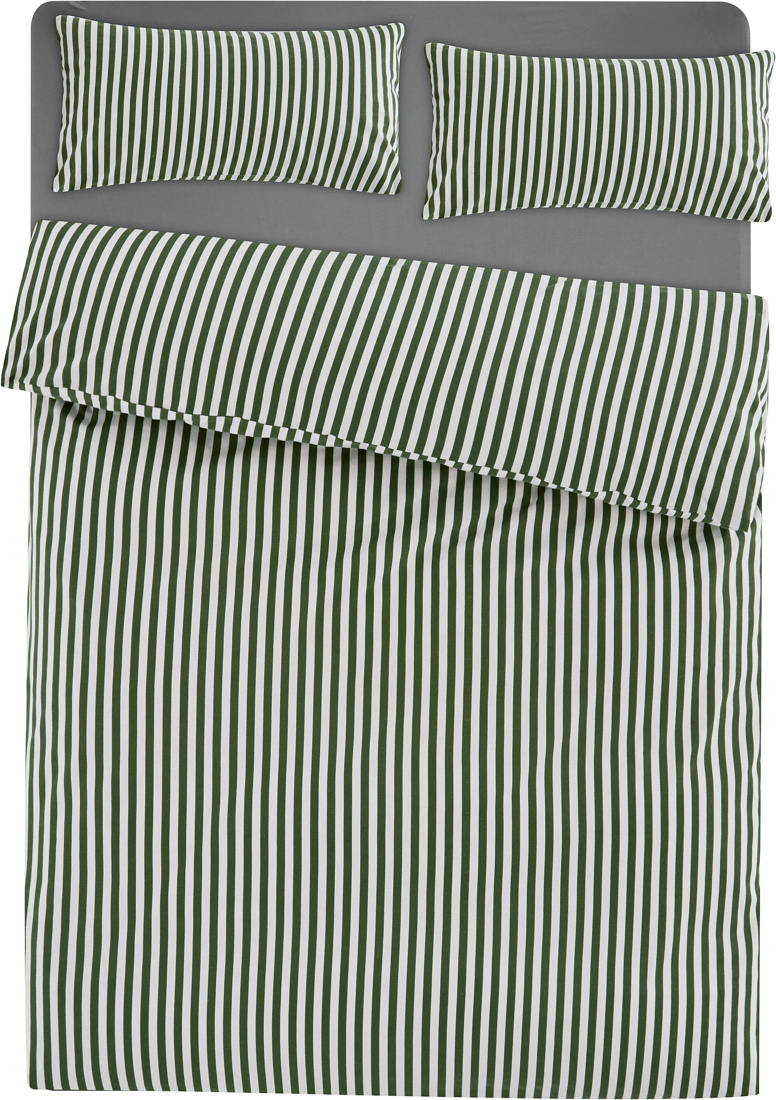 LeGer Home by Lena Gercke Bettwäsche Linnea, Flanell, 2 teilig, aus 100% Baumwolle, Streifendesign – Bild 2 von 5