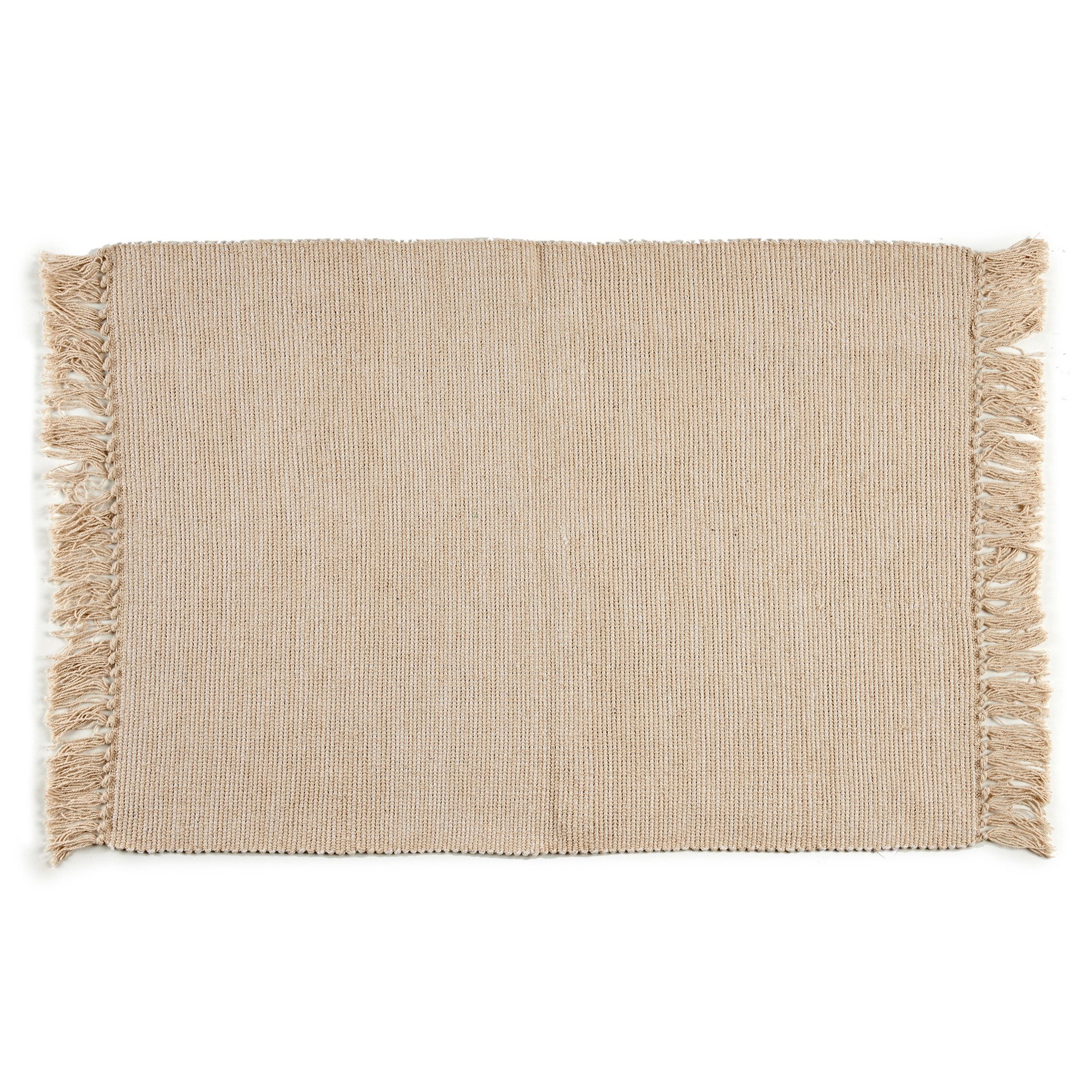 Giftdecor Badematte Baumwollteppich, 80 x 50 cm, Höhe 1 mm, für Badezimmer geeignet, angenehme Trittkomfort, Badematte