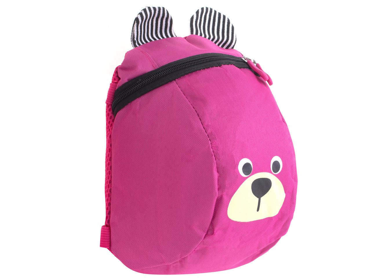 Ikonka Kinderrucksack Kinderrucksack Teddybär mit Sicherheitsleine Kindergarten Blau Pink (Kinderrucksack mit Sicherheitsleine für Kindergarten und Ausflüge, Rucksack mit Leine Hauptfach Reißverschluss verstellbare Gurte), Weiches Material kompakt verstellbar Sicherheitsleine abnehmbar