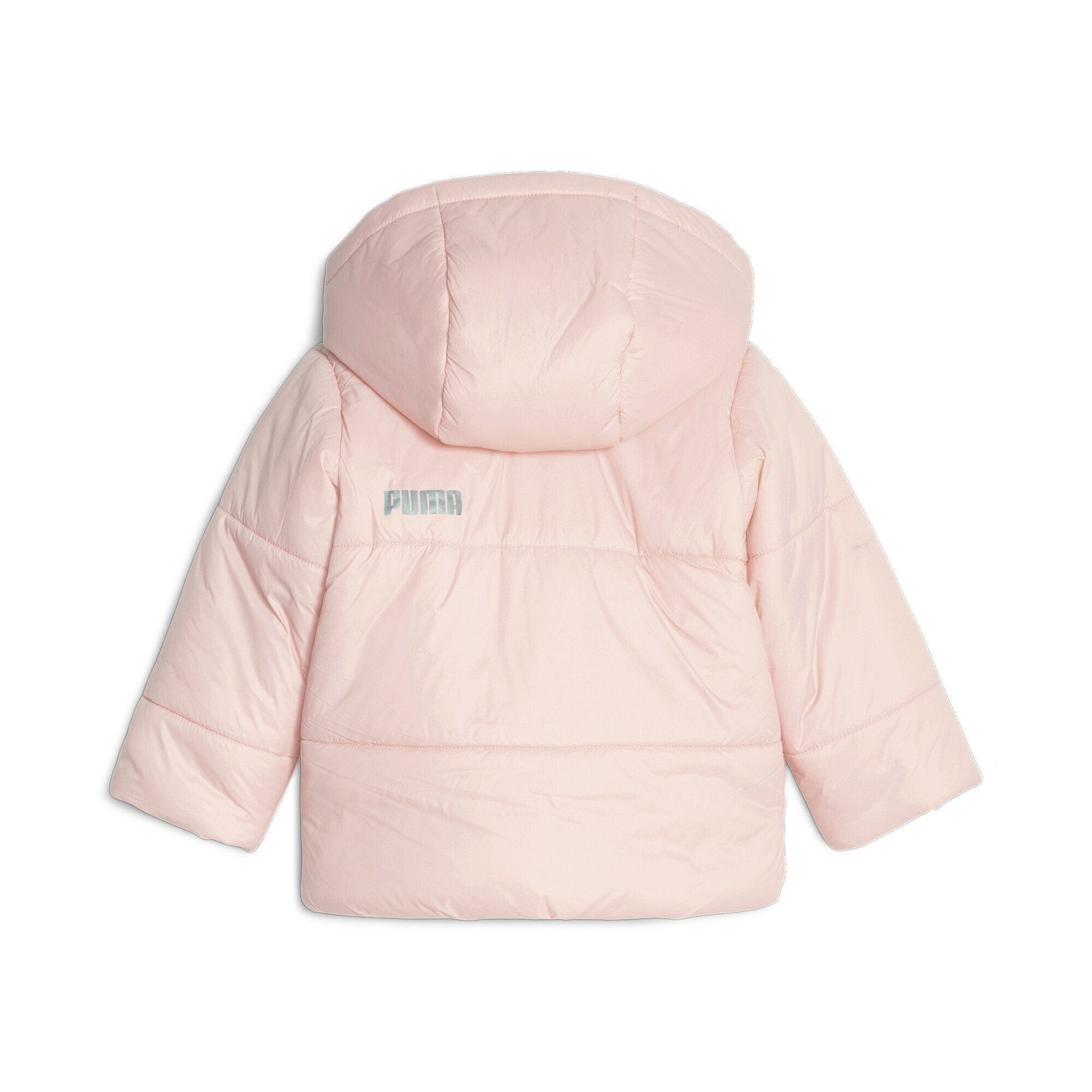 PUMA Winterjacke Minicats Steppjacke Kinder Pink Kapuze Smoothie Peach mit