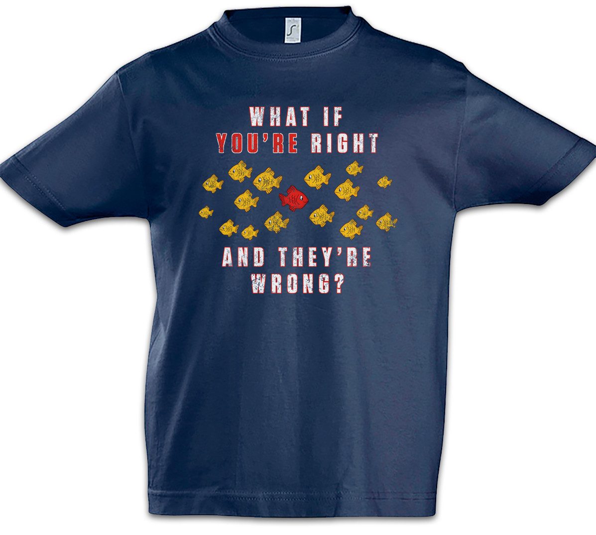 Print-Shirt What If You're Right And They're Wrong Kinder T-Shirt Movie Fargo