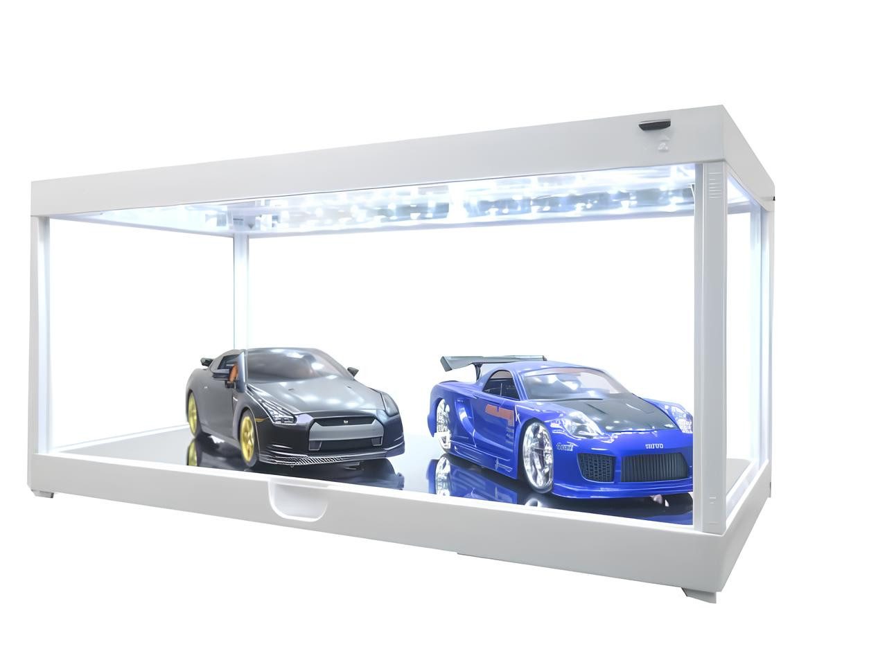 Triple9 Modellauto Modellauto Vitrine weiss 1:18 LED Beleuchtet