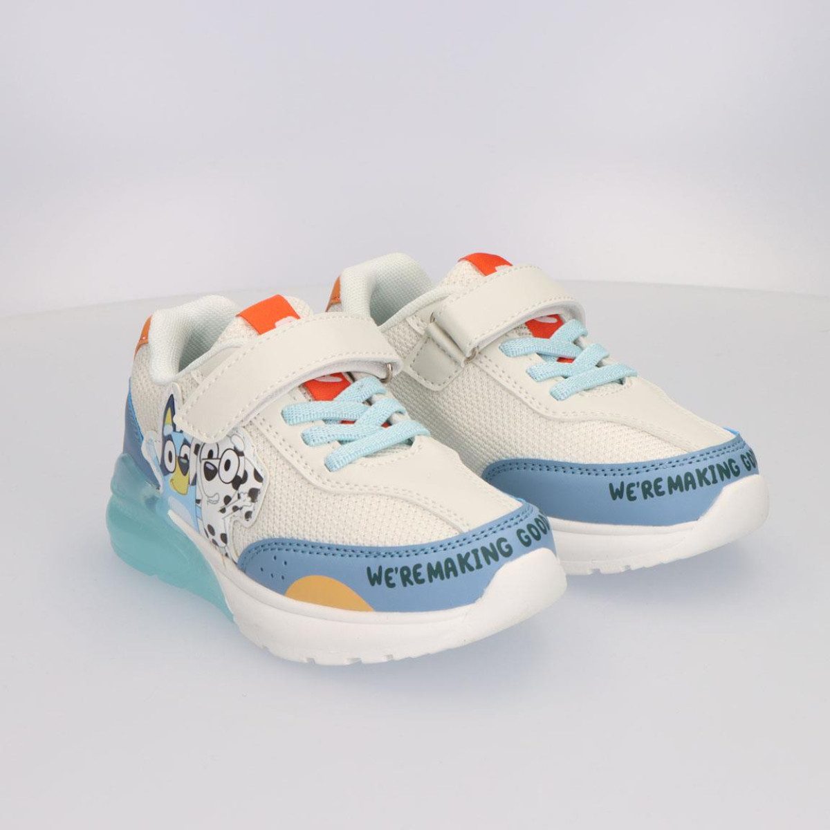 Bluey Kinder Sportschuhe mit Lichteffekt für Schule und Freizeit Ausflüge Sneaker