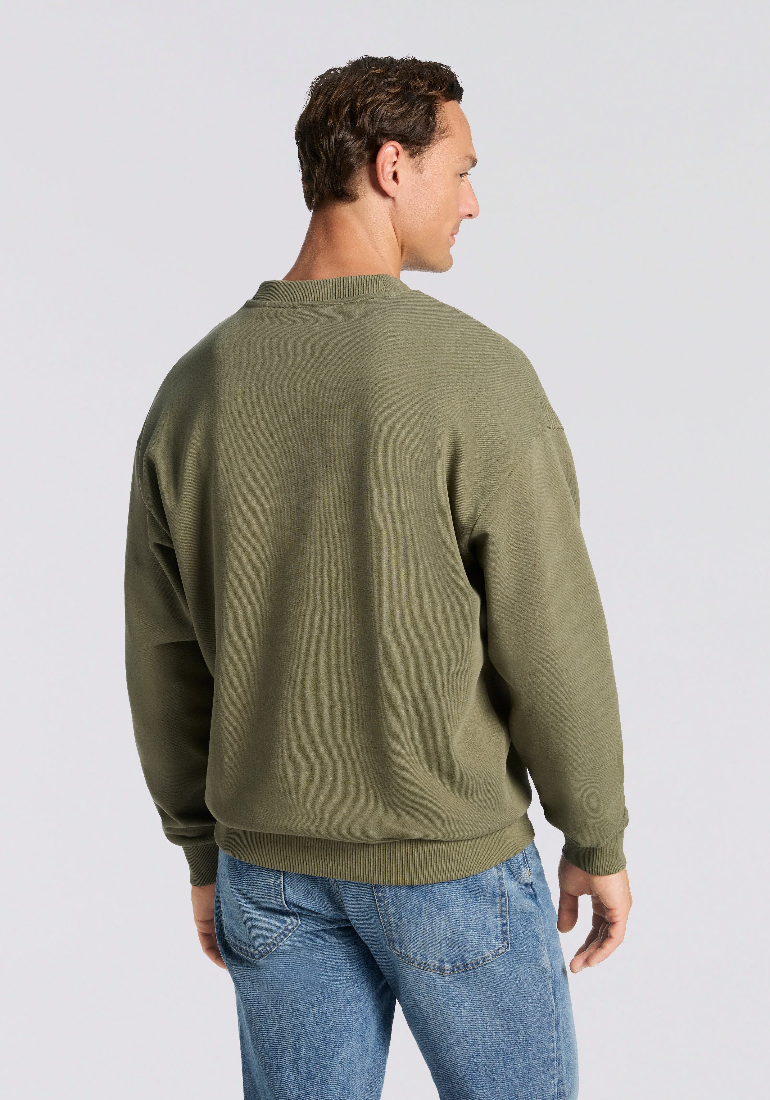 HUGO Blue Sweatshirt Newirex Rundhalsausschnitt, regular fit, Logodruck günstig online kaufen