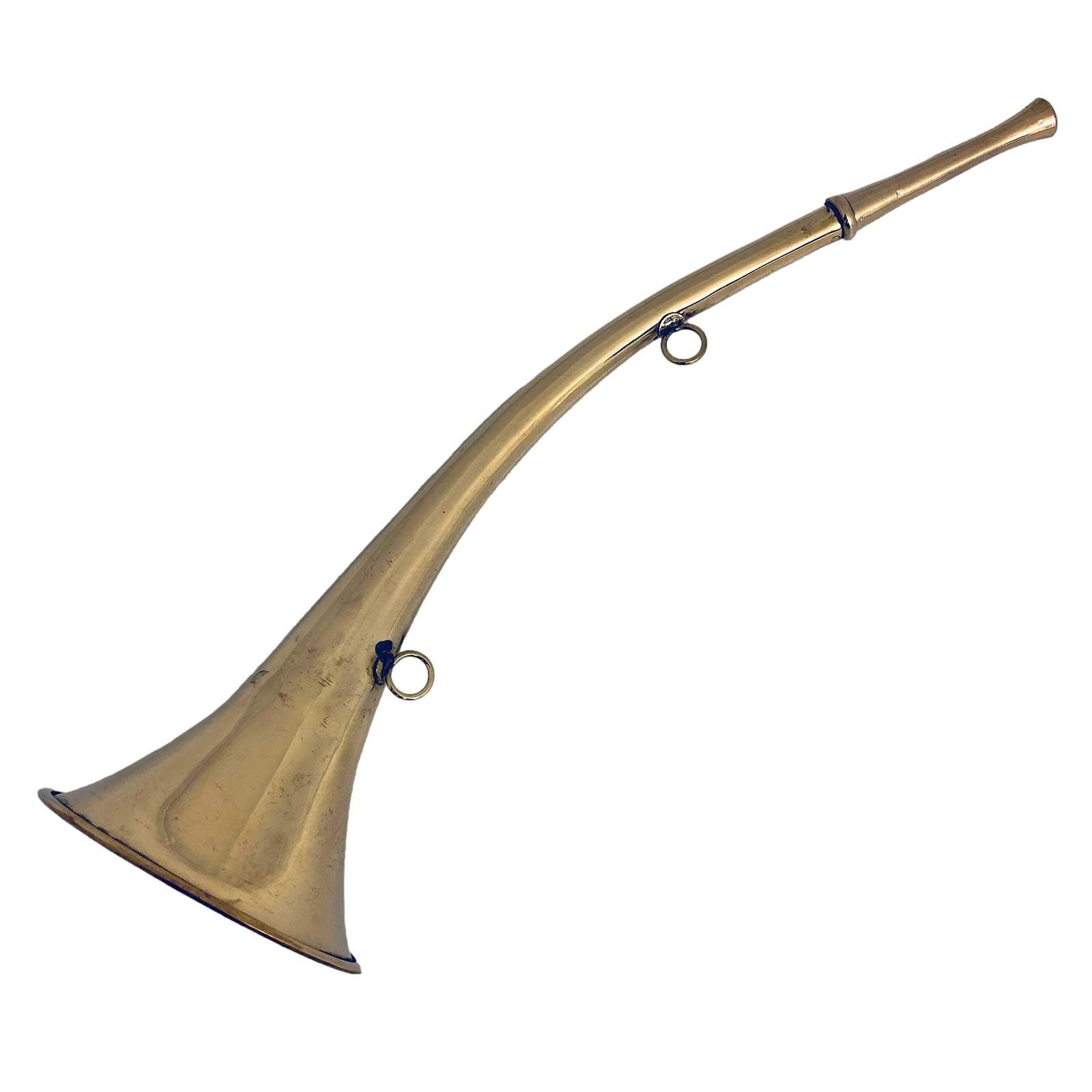 37cm Aubaho Antik- Messing Hörrohr Hörgerät Dekoration Dekoobjekt Hörmaschine Stethoskop
