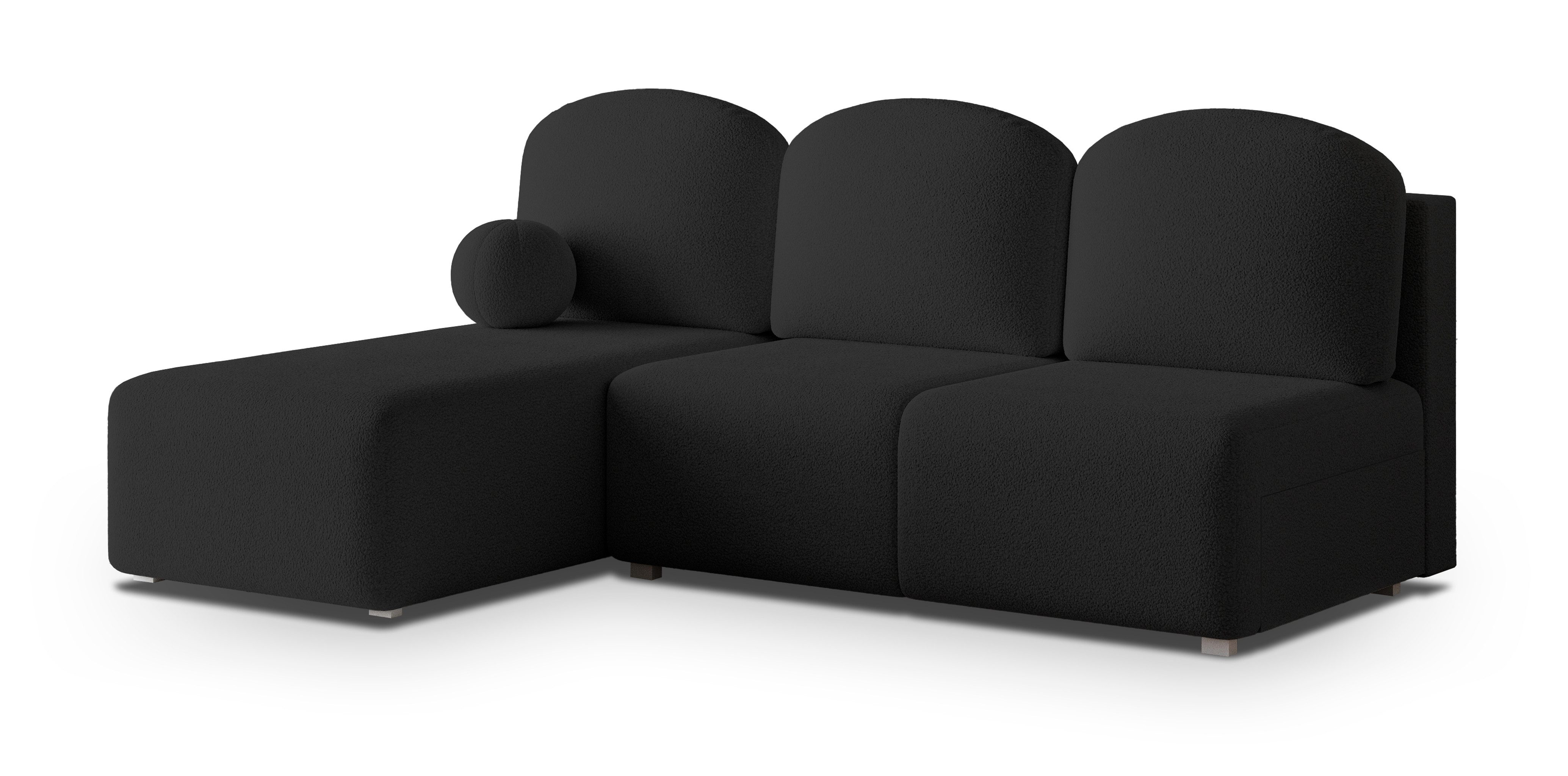 Masseno Ecksofa TRAMA mit Schlaffunktion L-Form, Sofa mit Bettkasten