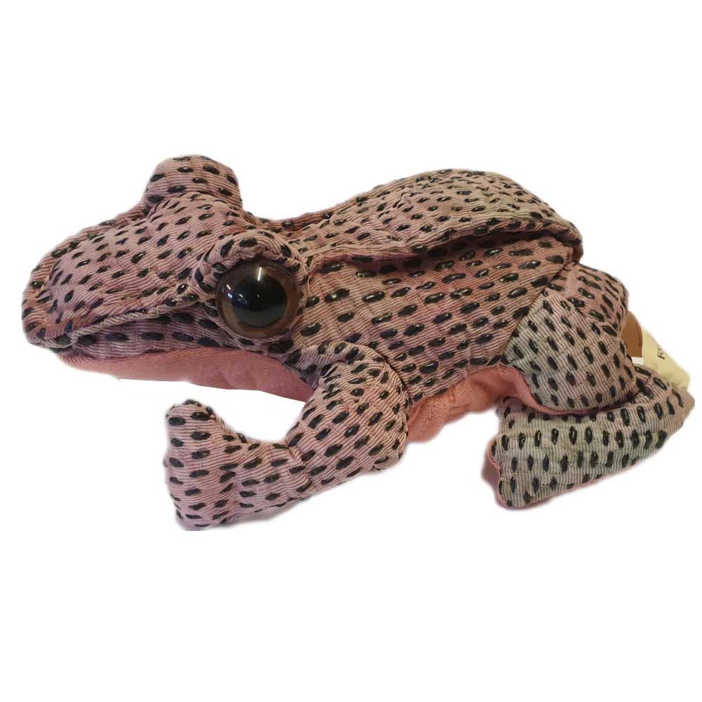 Folkmanis Handpuppen Fingerpuppe Folkmanis Fingerpuppe mini Rotbein-Frosch 2673 (Packung)